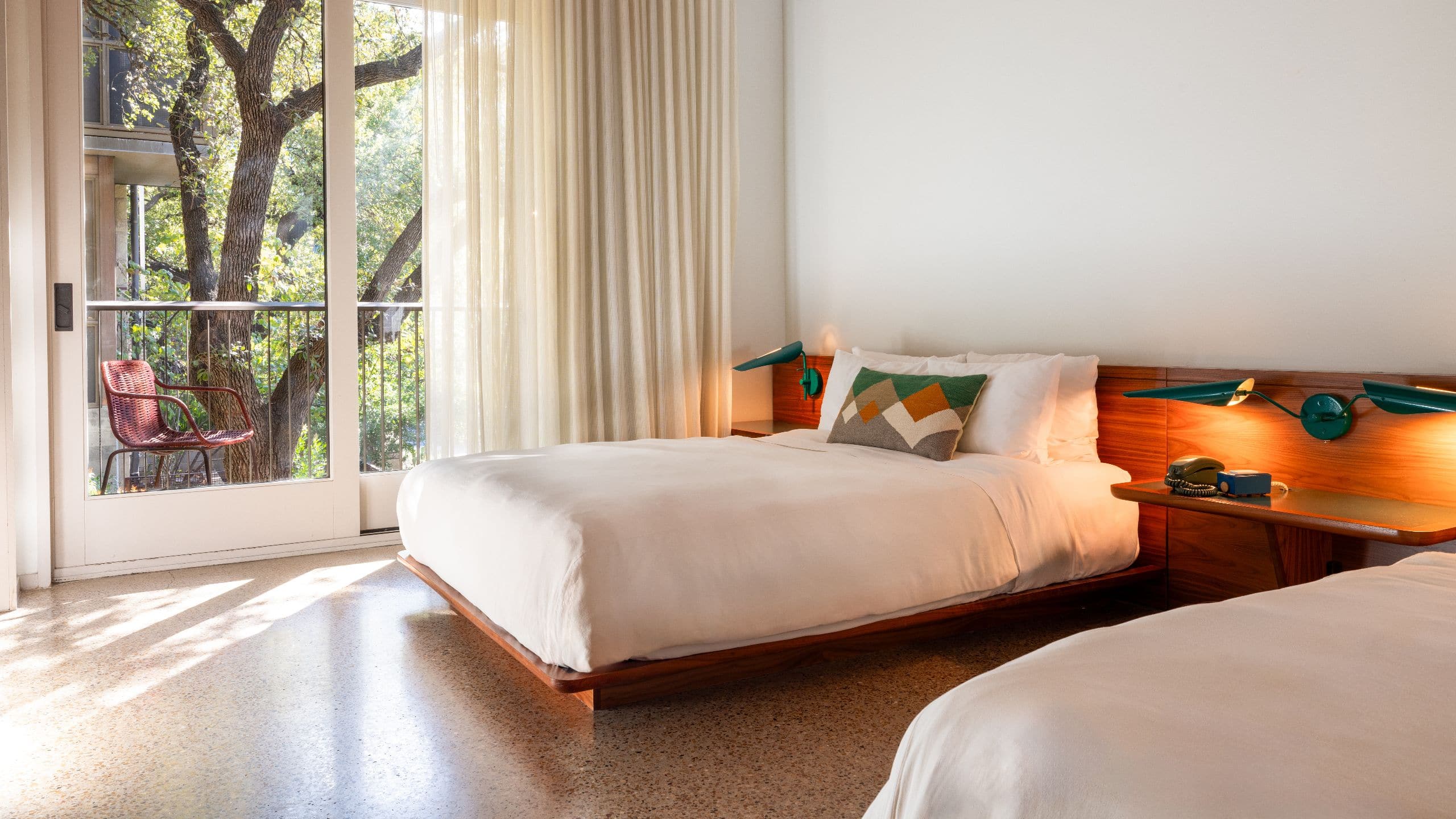 2 of 3 Hotel Magdalena, Bunkhouse Hotels Double Queen Balcony