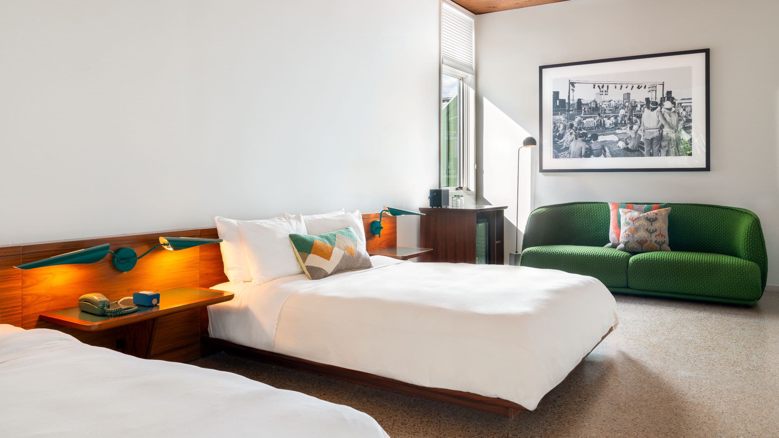 3 of 3 Hotel Magdalena, Bunkhouse Hotels Double Queen Seating Area