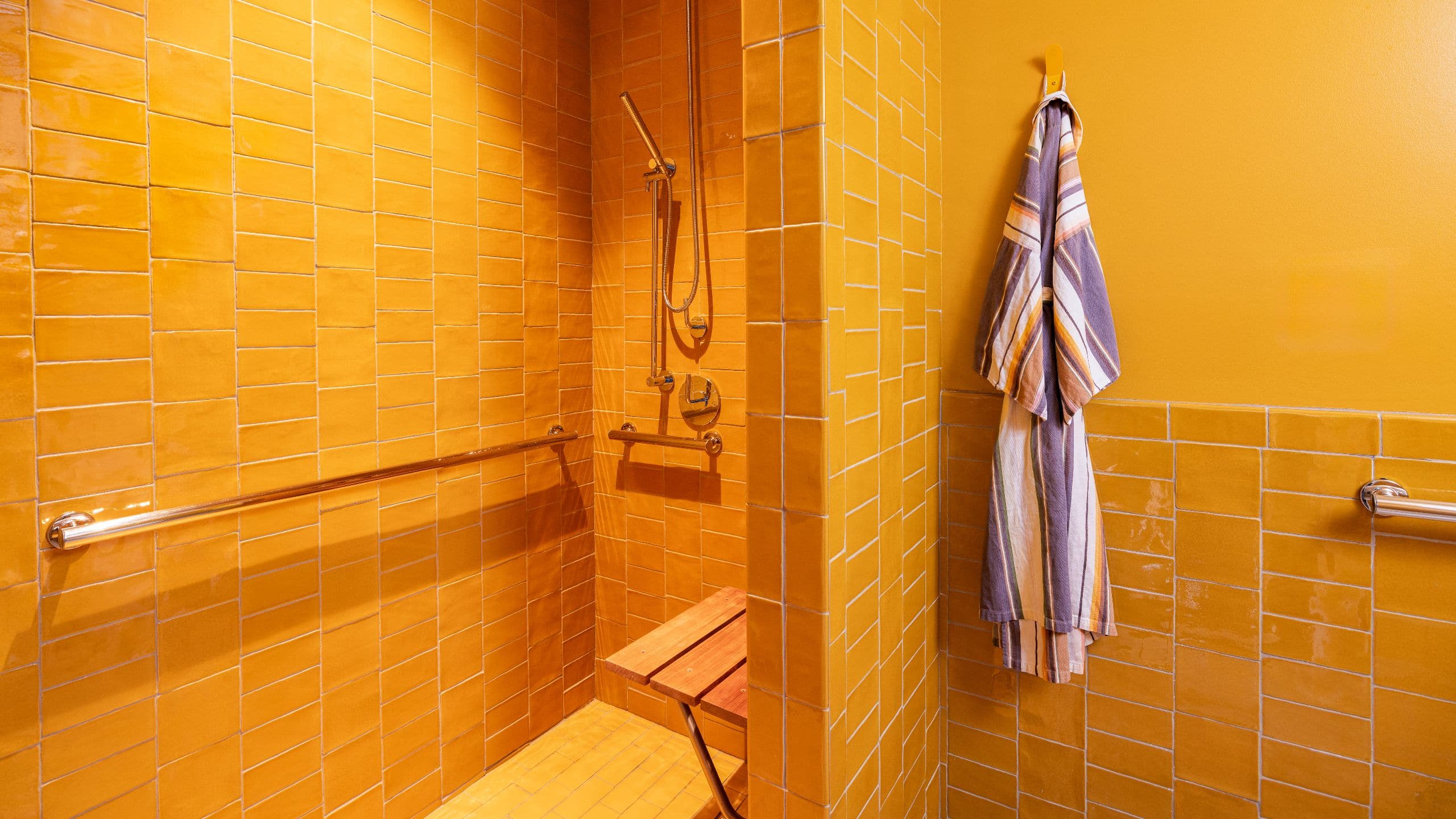 4 of 4 Hotel Magdalena, Bunkhouse Hotels King Accessible Bathroom