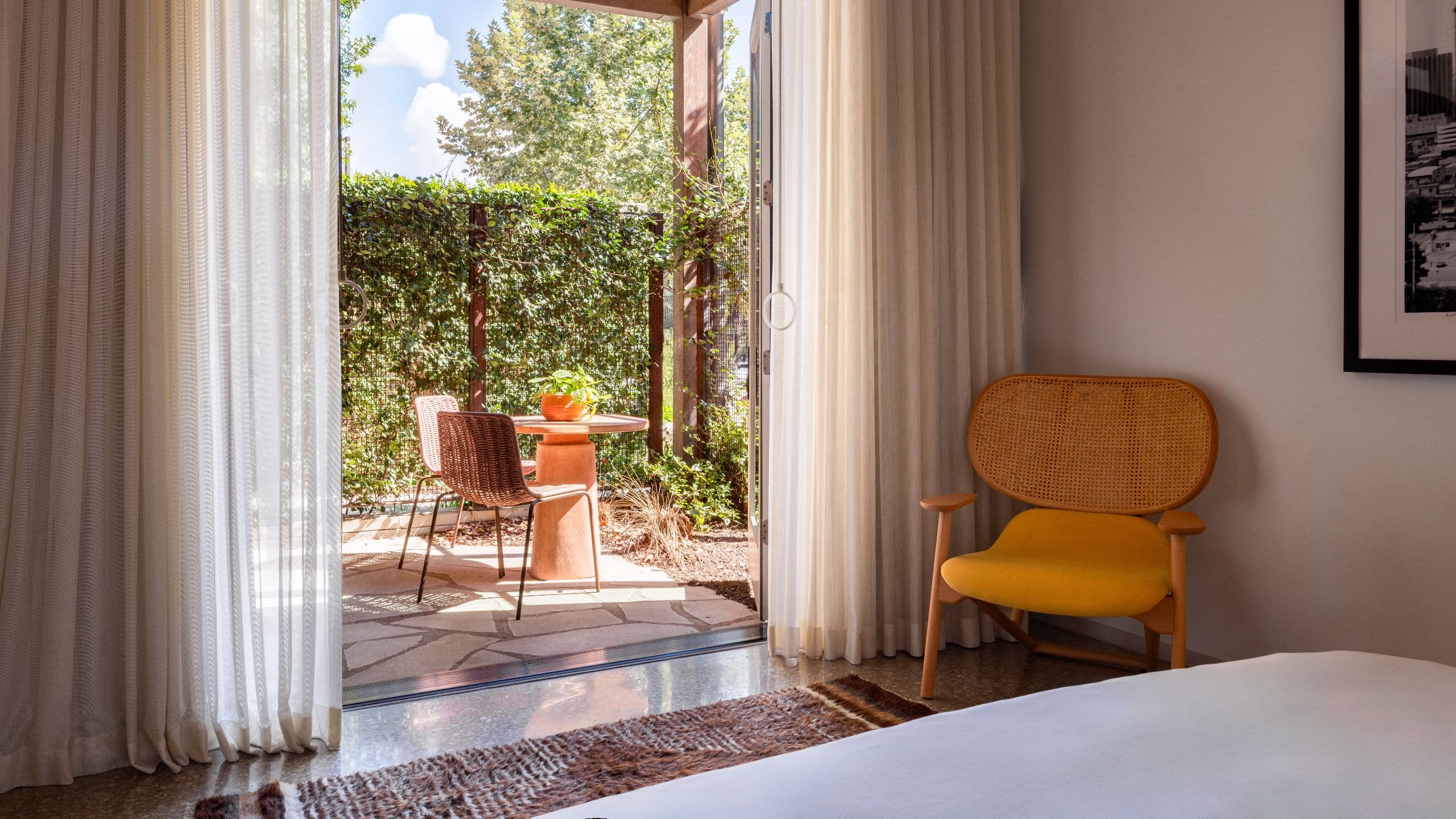 1 of 4 Hotel Magdalena, Bunkhouse Hotels King Suite With Patio Accessible Patio