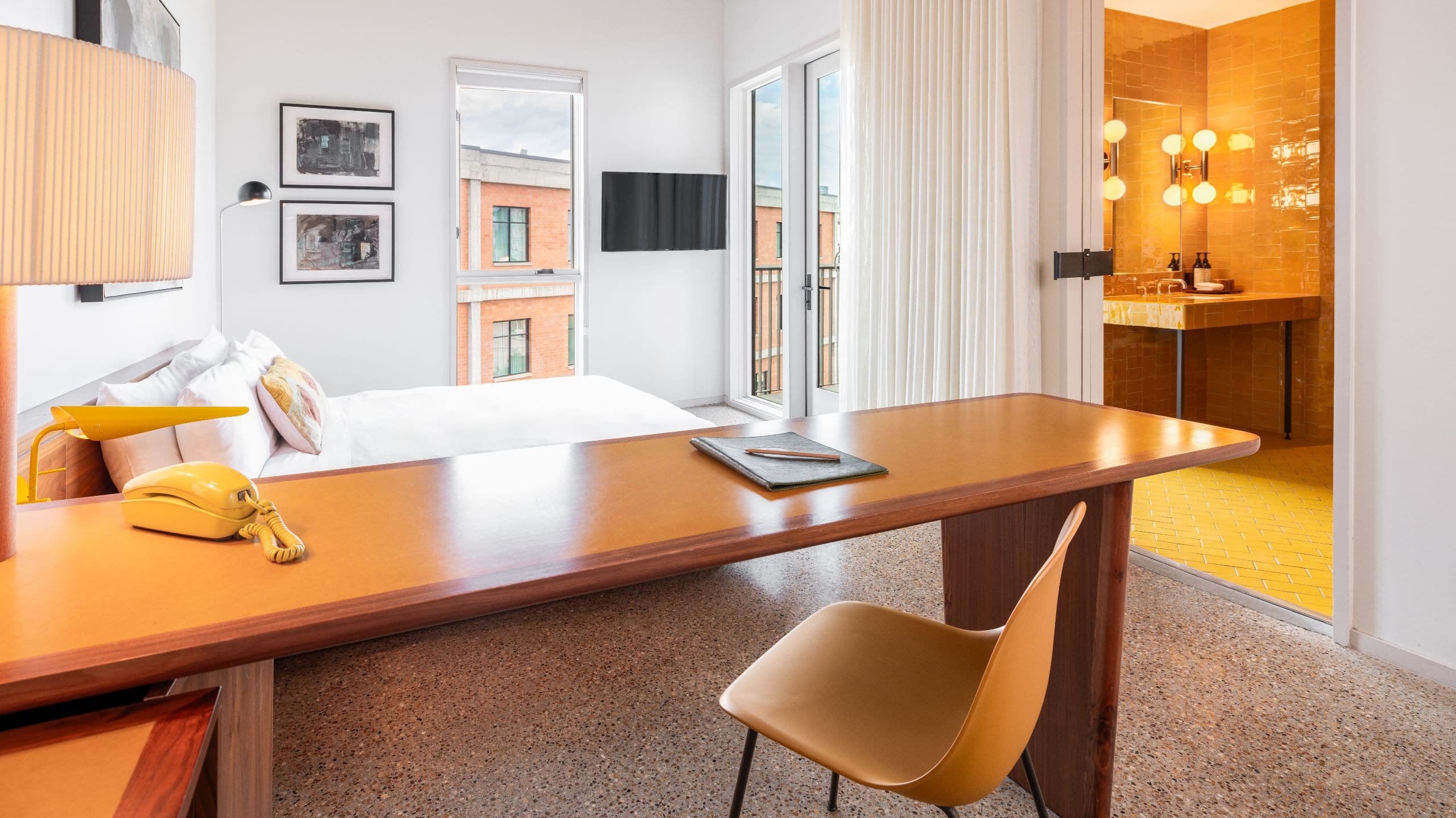 2 of 4 Hotel Magdalena, Bunkhouse Hotels King With Balcony Accessible Seating Bed Bathroom