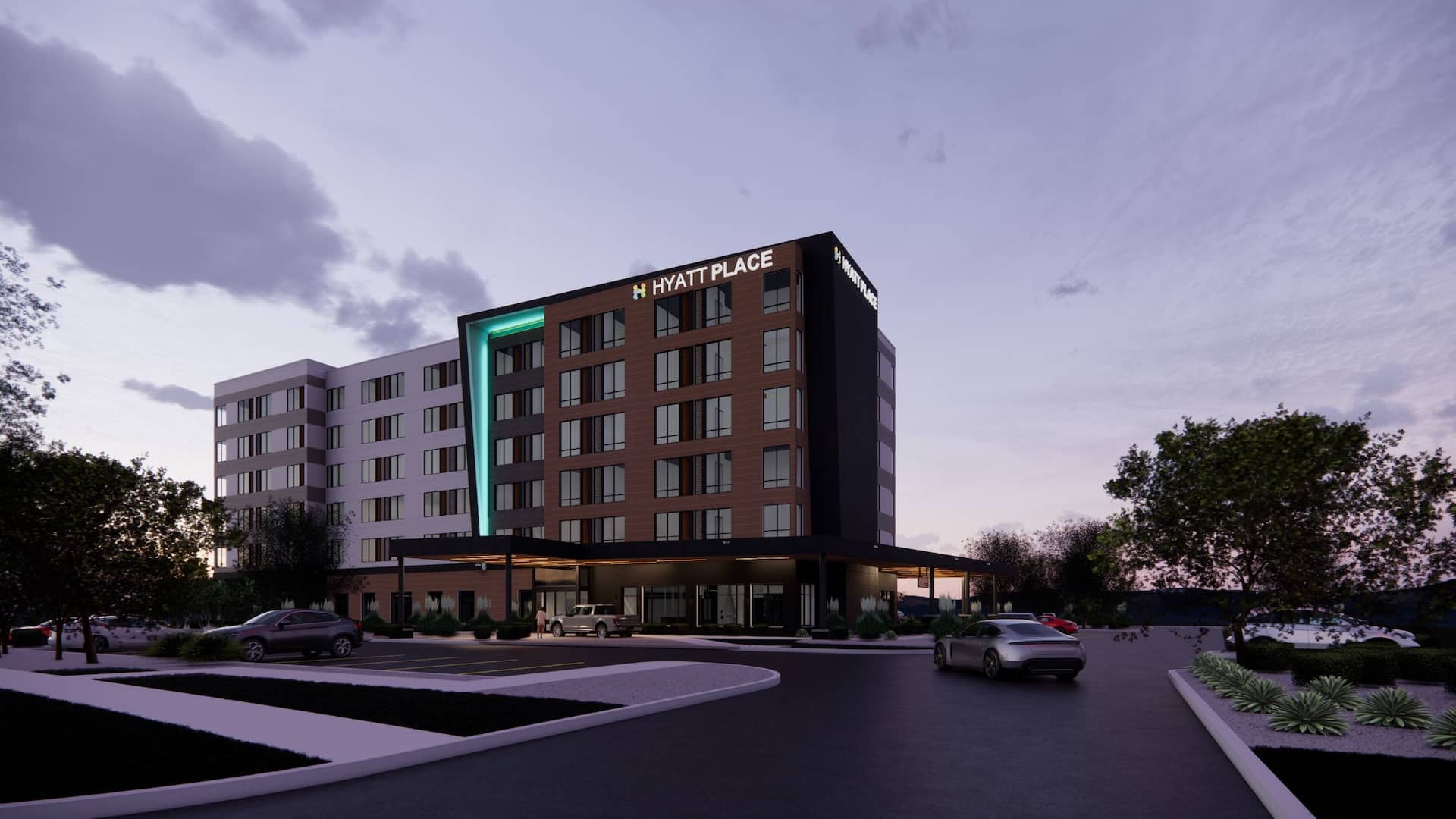 Hyatt Place Bozeman Yellowstone Airport Exterior Twilight View