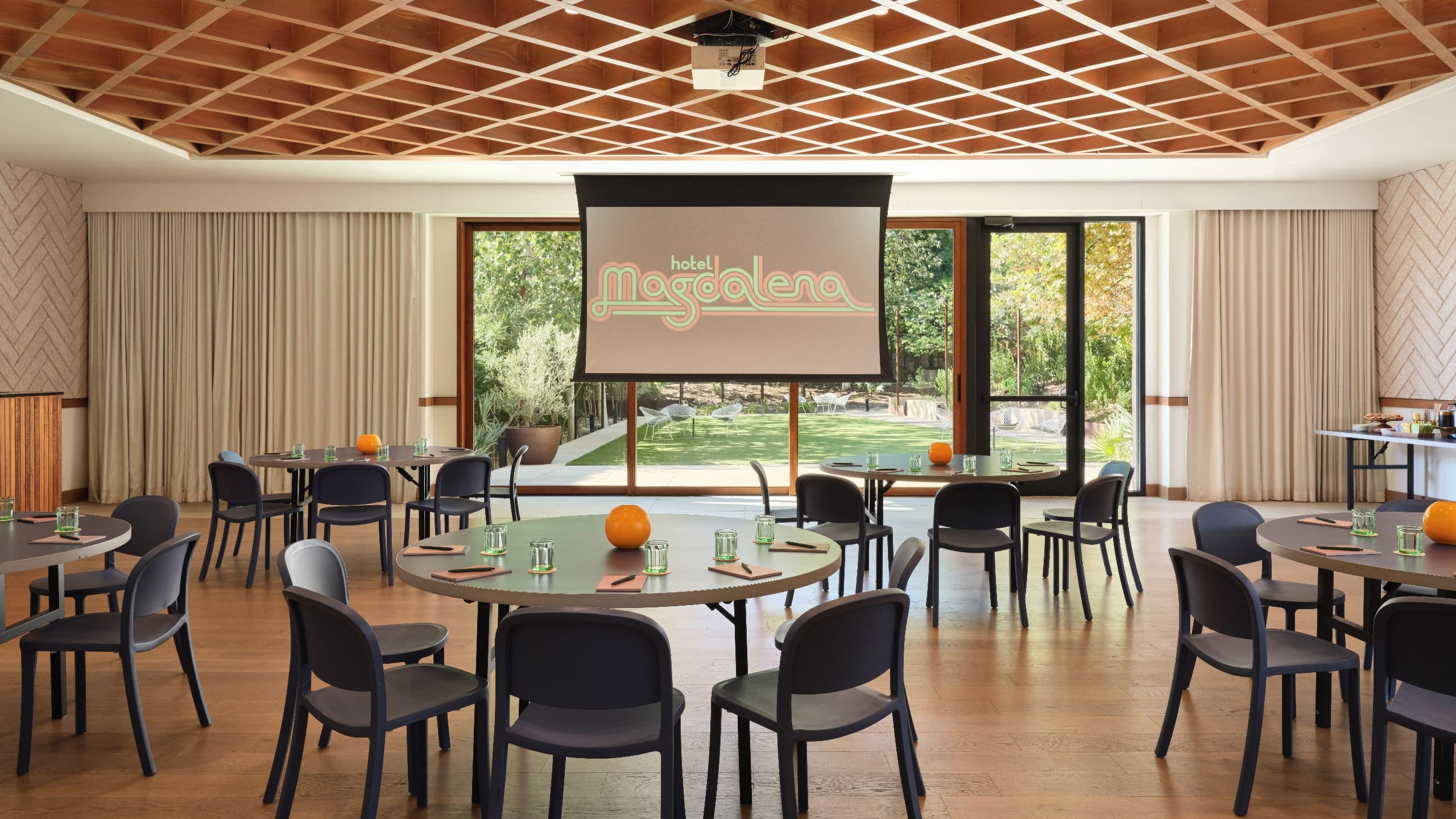 1 of 3 Hotel Magdalena, Bunkhouse Hotels Bobbie Nelson Room With Rounds Screen