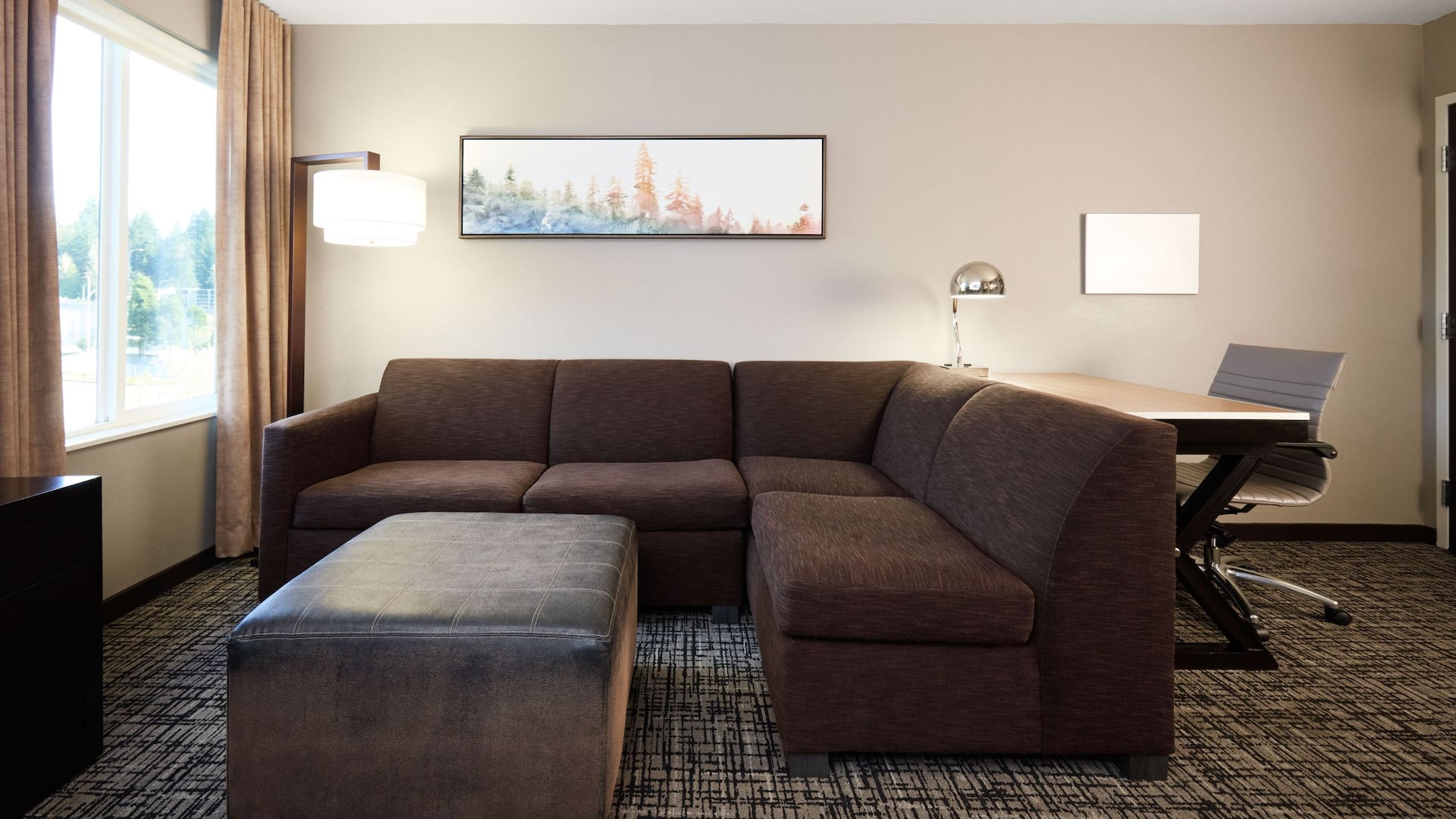 4 de 6 Hyatt House Seattle/Bellevue Studio Sofa Bed Living Area