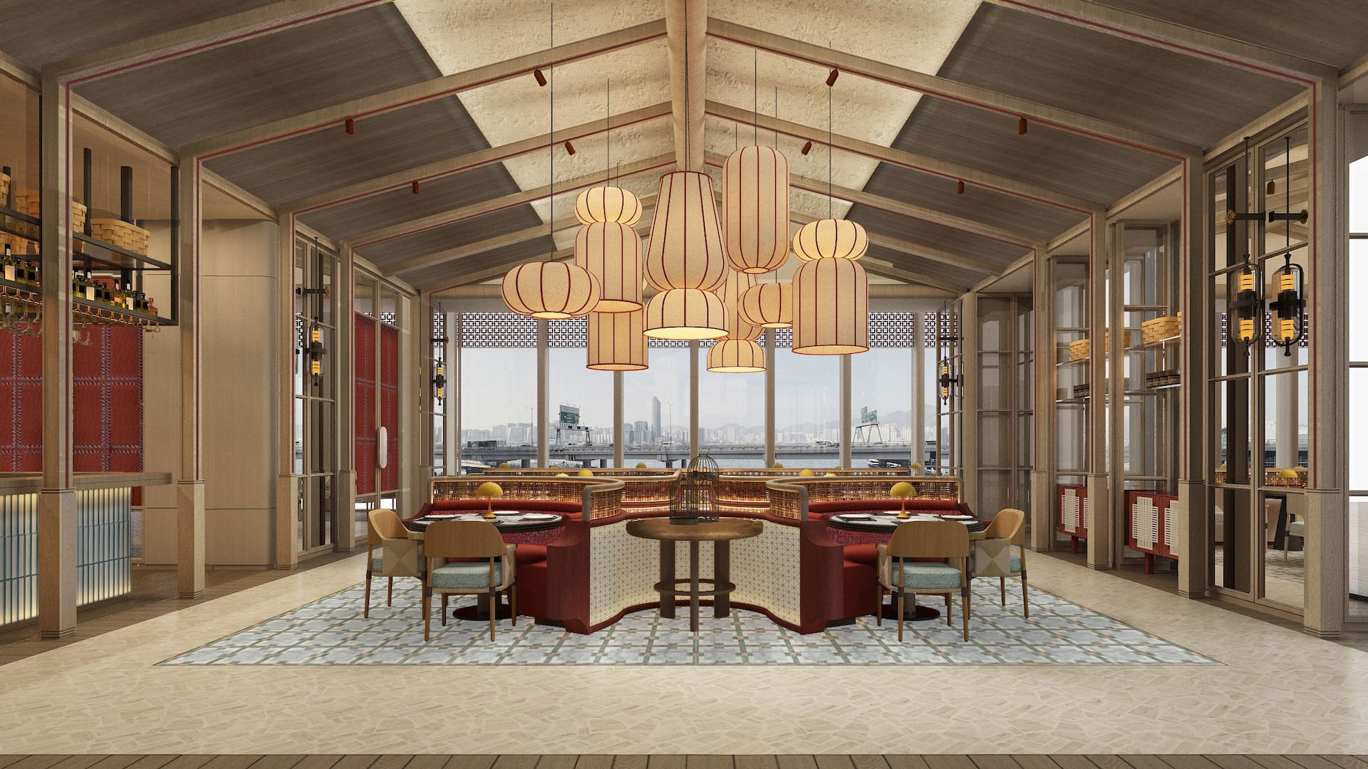 第 1，共 1 Hyatt Centric Victoria Harbour Hong Kong Sichuan Verandah Seating