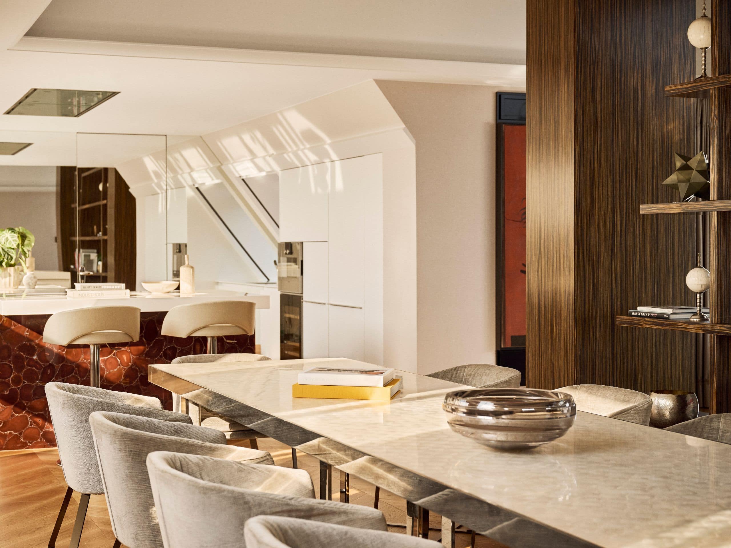 Park Hyatt Vienna Royal Penthouse Suite Dining Table And Kitchen