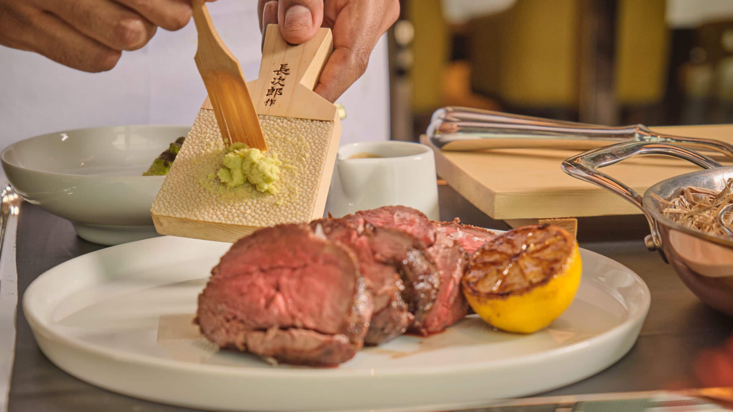 5 of 6 Park Hyatt Kuala Lumpur Chateaubriand Wasabi Grating