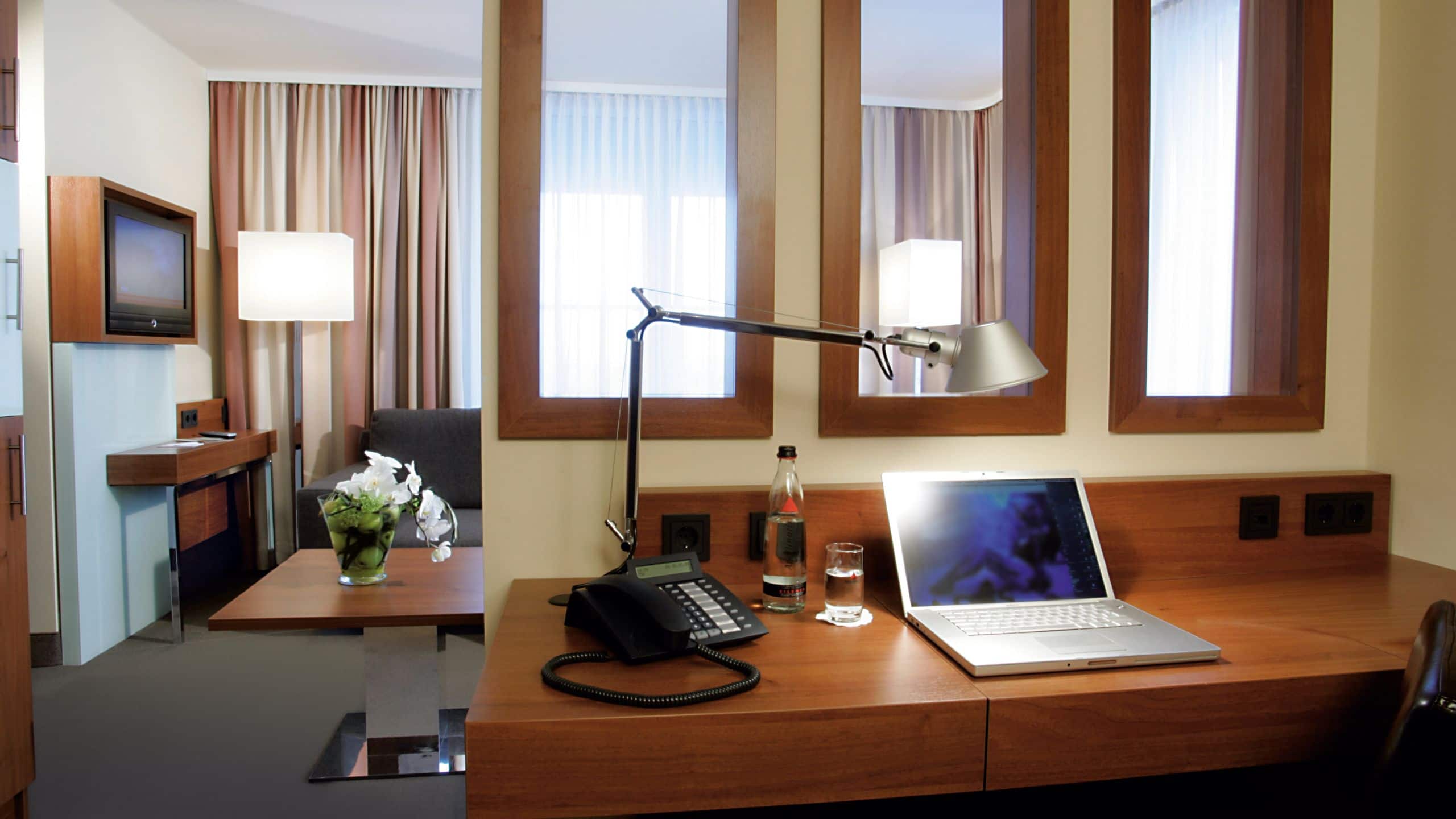 4 of 6 Lindner Hotel Hamburg Am Michel Balcony Suite Desk