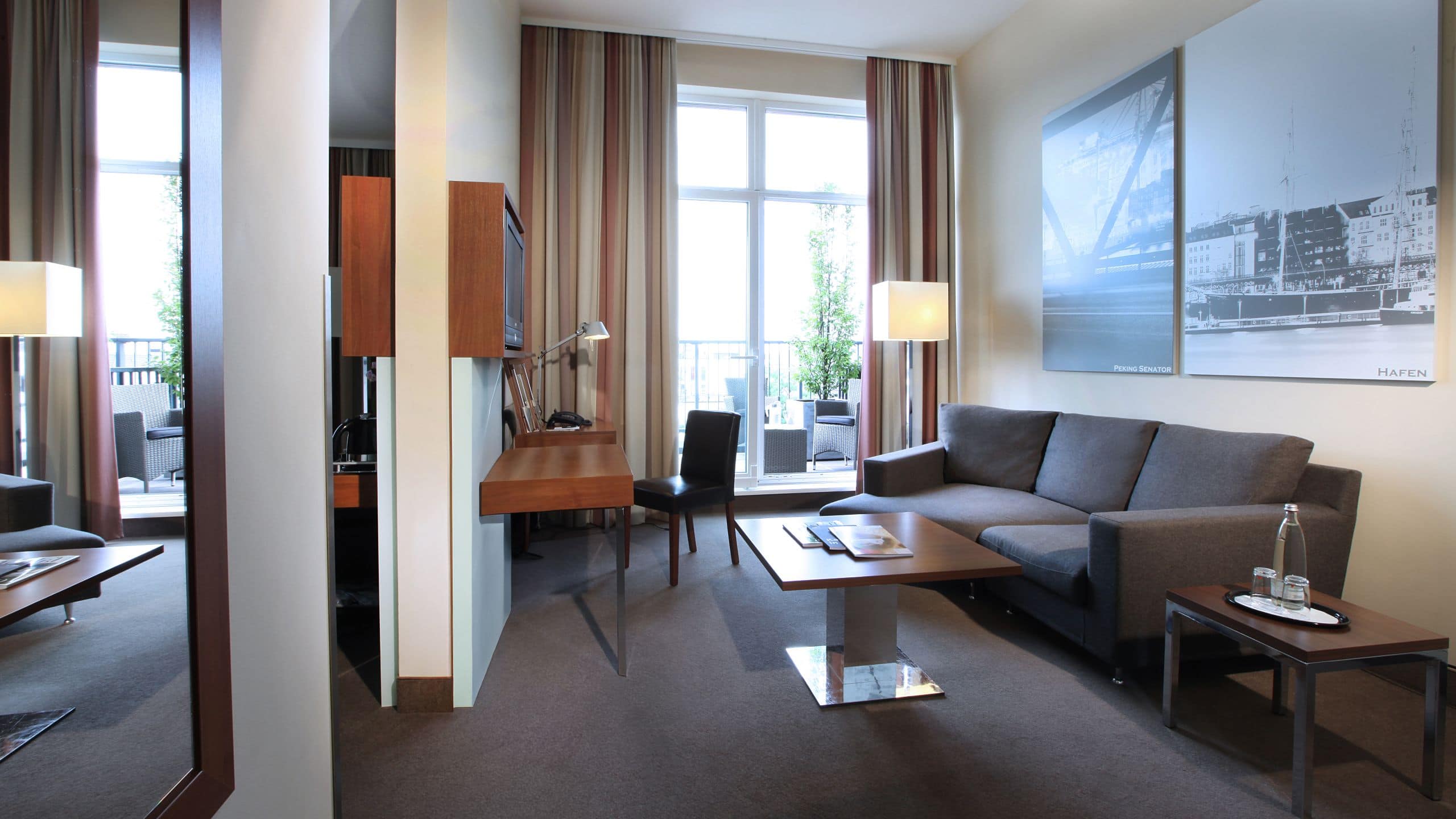 2 of 6 Lindner Hotel Hamburg Am Michel Balcony Suite With Sauna Overview