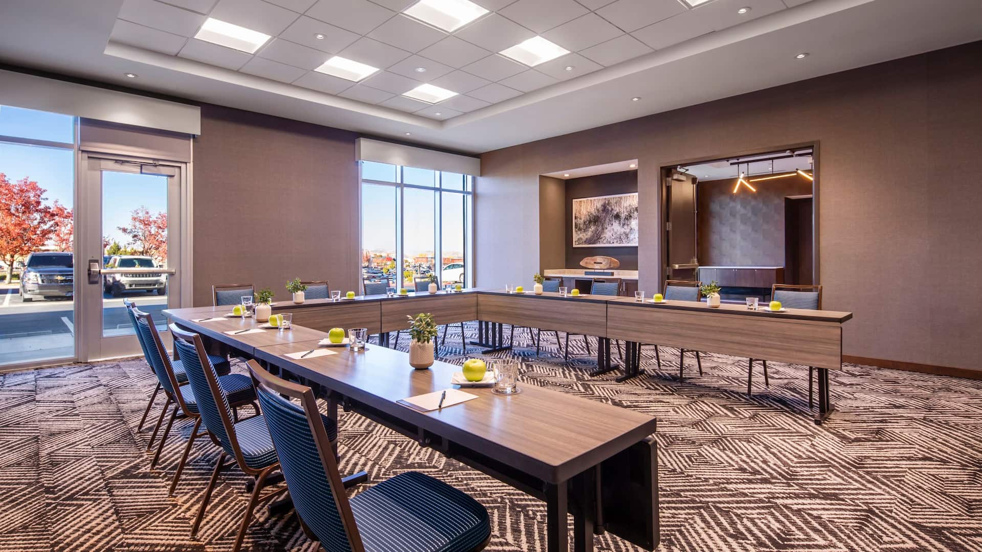 Hyatt Place Reno Silver Dollar Boardroom Setup