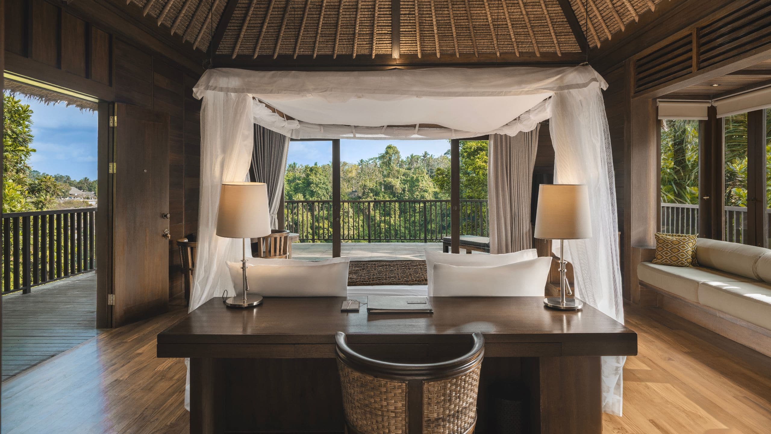 Alila Ubud Valley Villa Open Bedroom