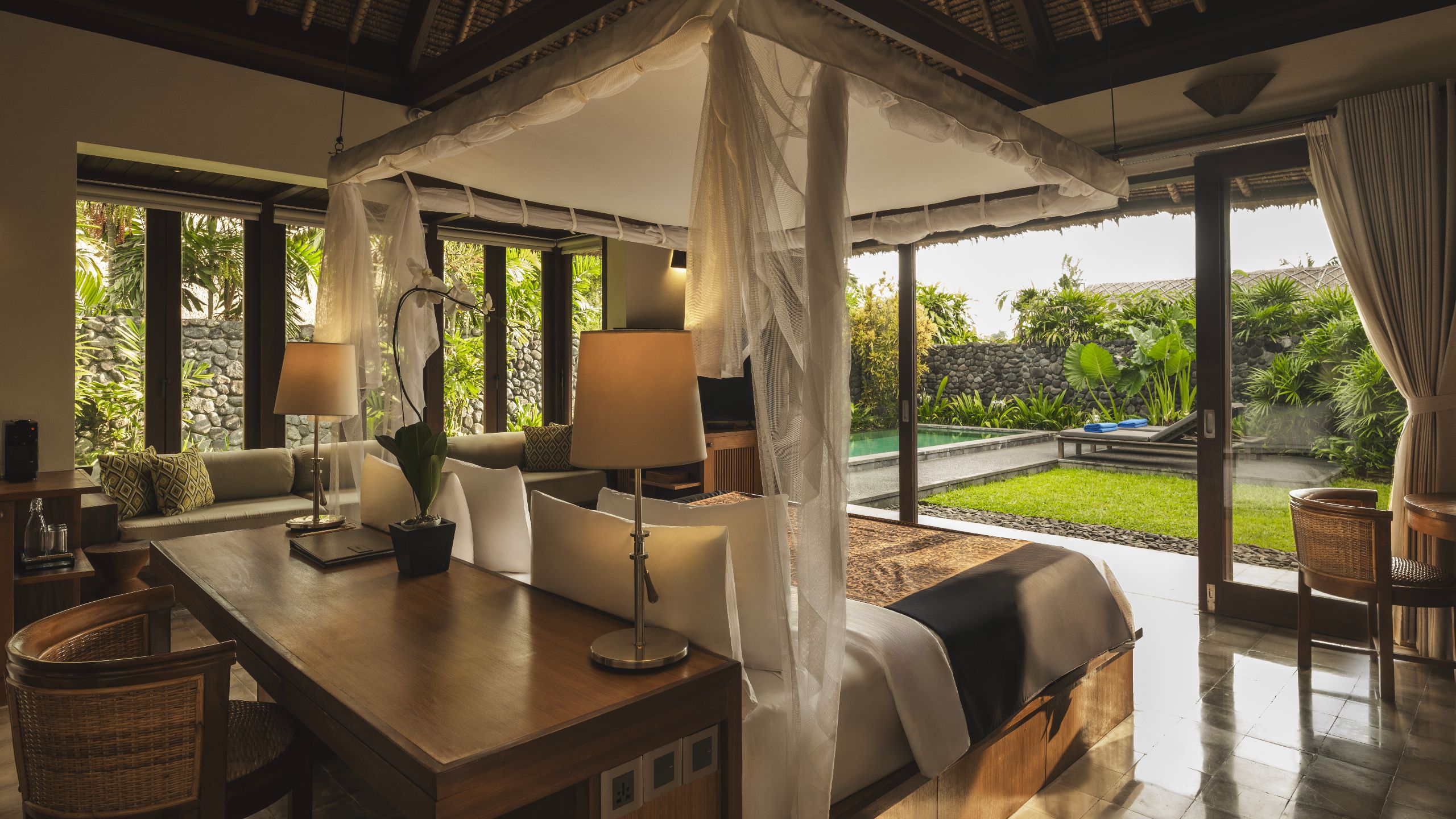 Alila Ubud Pool Villa Bedroom Open