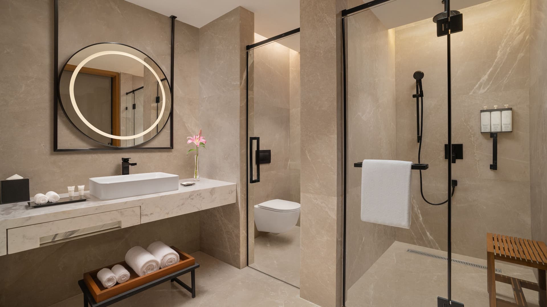 Hyatt Place Butwal Presidential Suite Shower Area