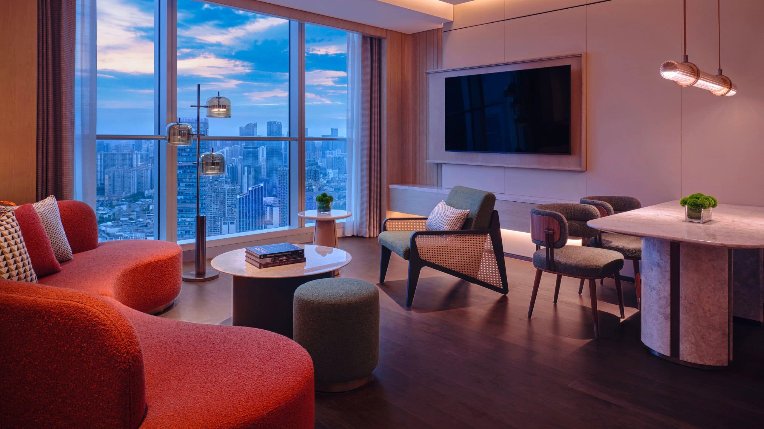 3 of 5 Hyatt Centric The Ring Chengdu Deluxe Suite King Living Room