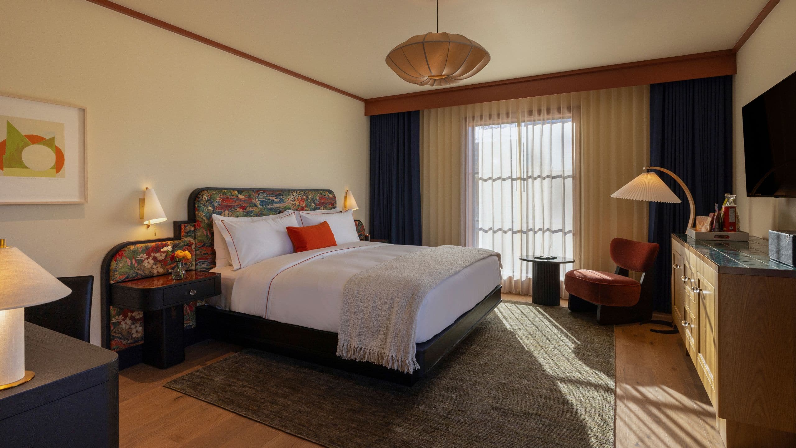 Hotel Daphne One King Bed Accessible Wide Bedroom