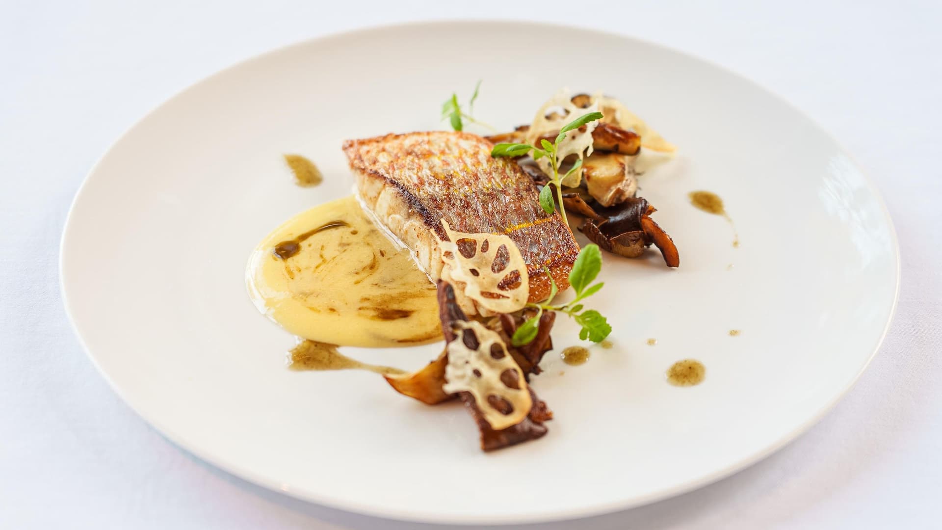 4 of 7 Hyatt Regency Hakone Resort and Spa Dining Room French Pan Fried Fish Lotus Loot