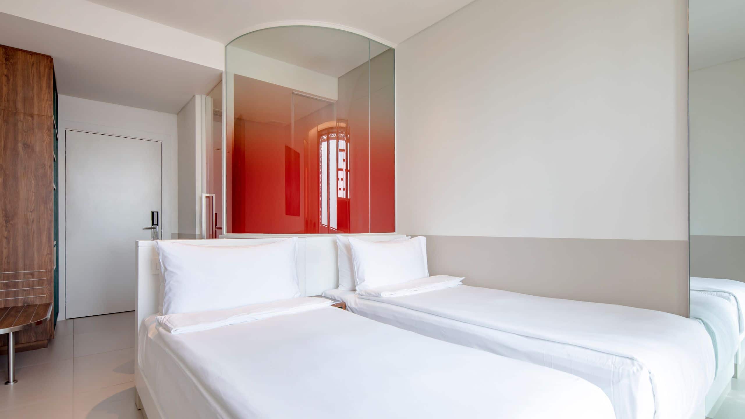 Wink Hotel Tuy Hoa Beach Two Twin Beds Neighborhood View With Bathroom