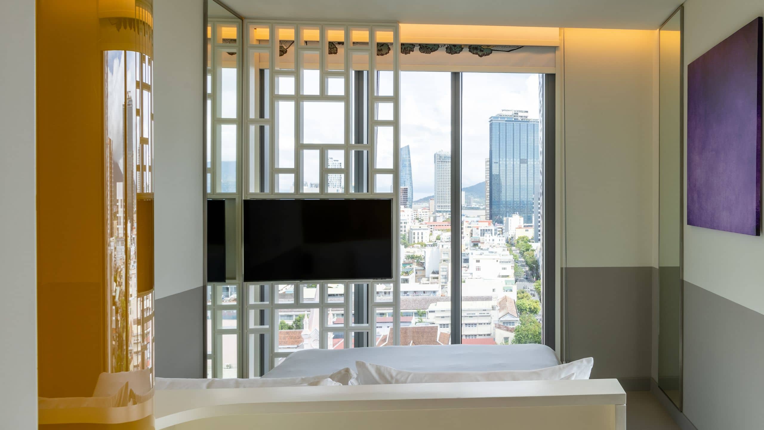 2 of 3 Wink Hotel Danang Centre One Queen Bed City View Overview