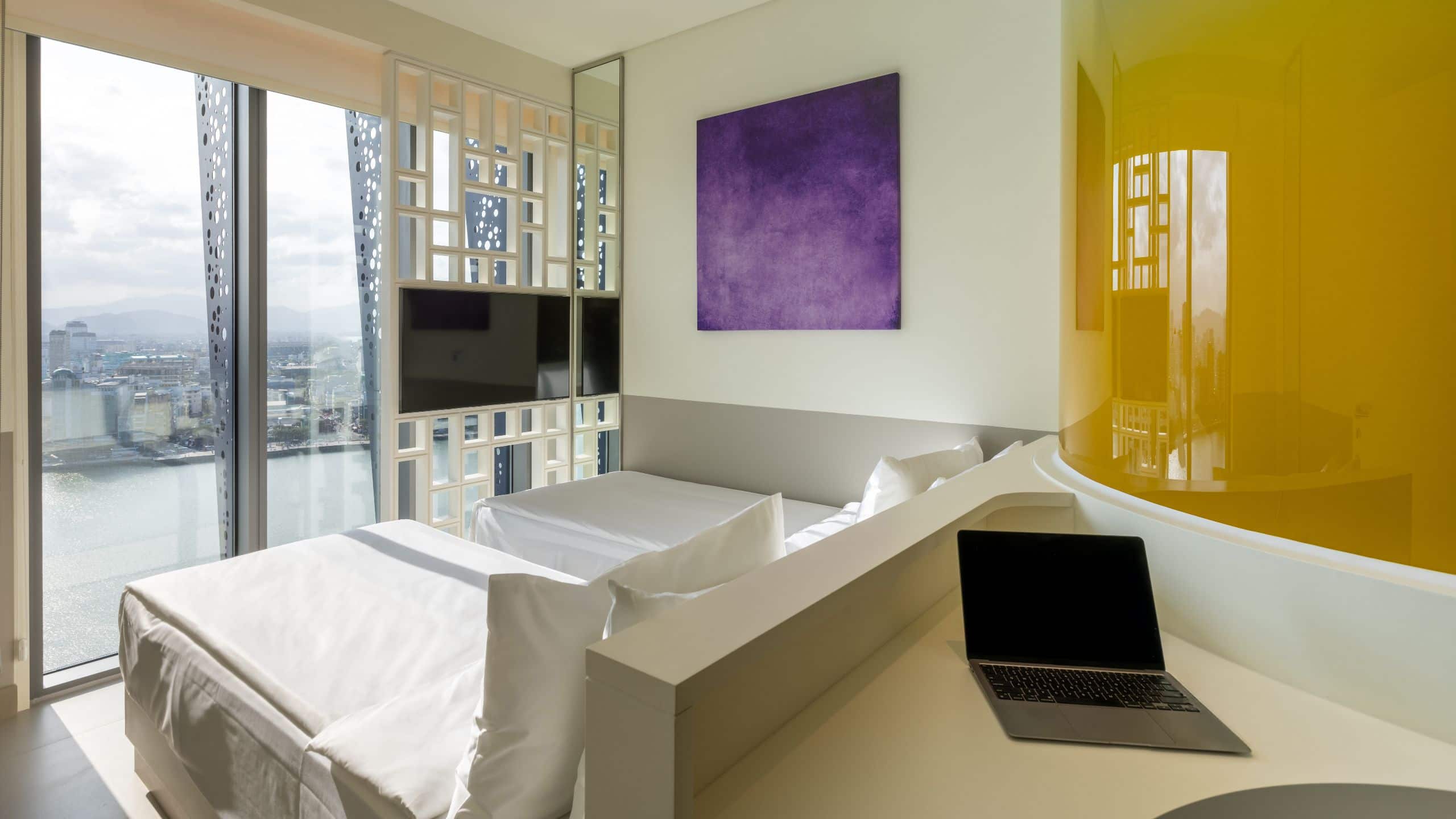 Wink Hotel Danang Riverside Two Twin Beds River View With Desk