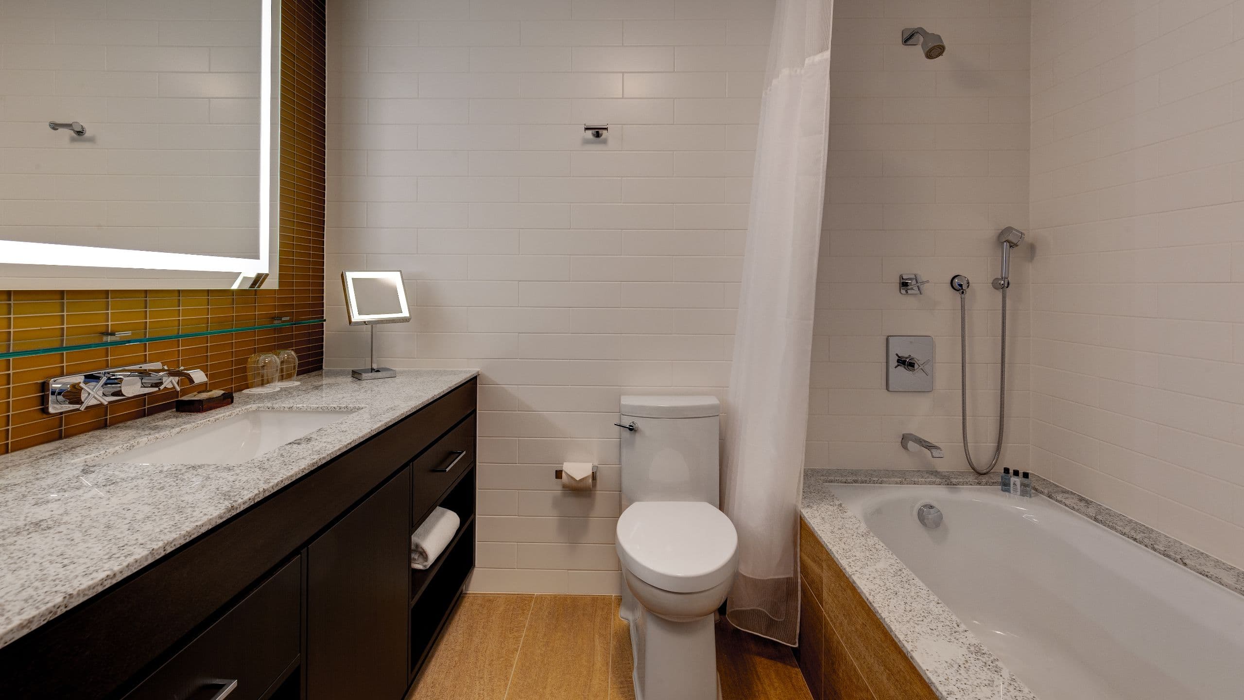 3 of 3 Hotel X Toronto Two Queen Beds Deluxe Bathroom