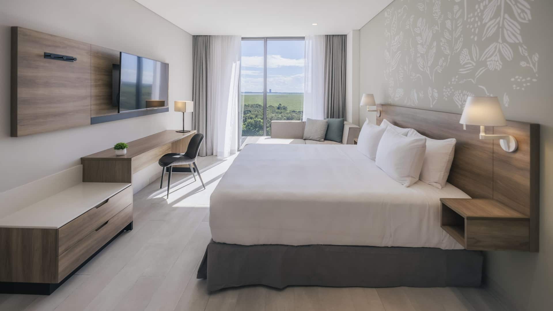 2 of 4 Hyatt Place Cancun Airport One Bedroom King Suite Bedroom