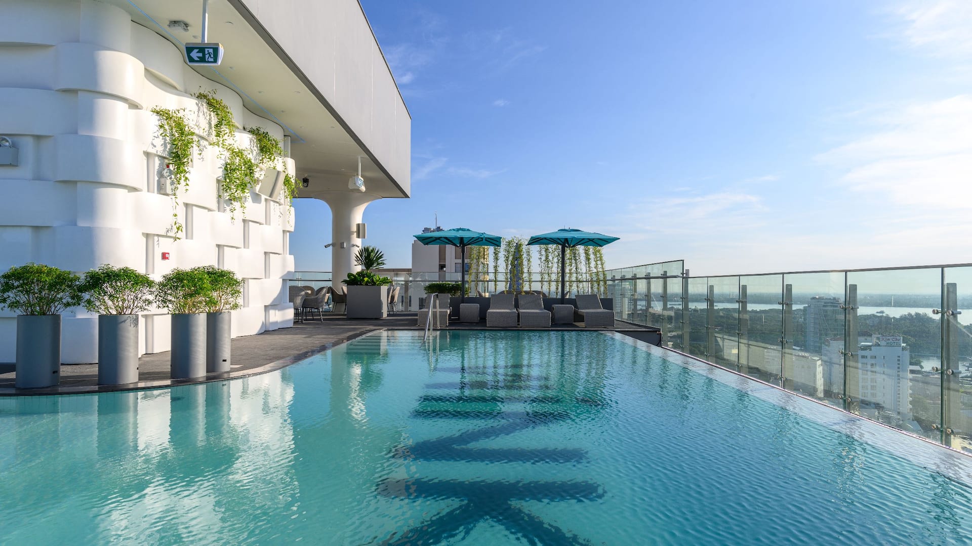 Rooftop Swimming Pool Daytime