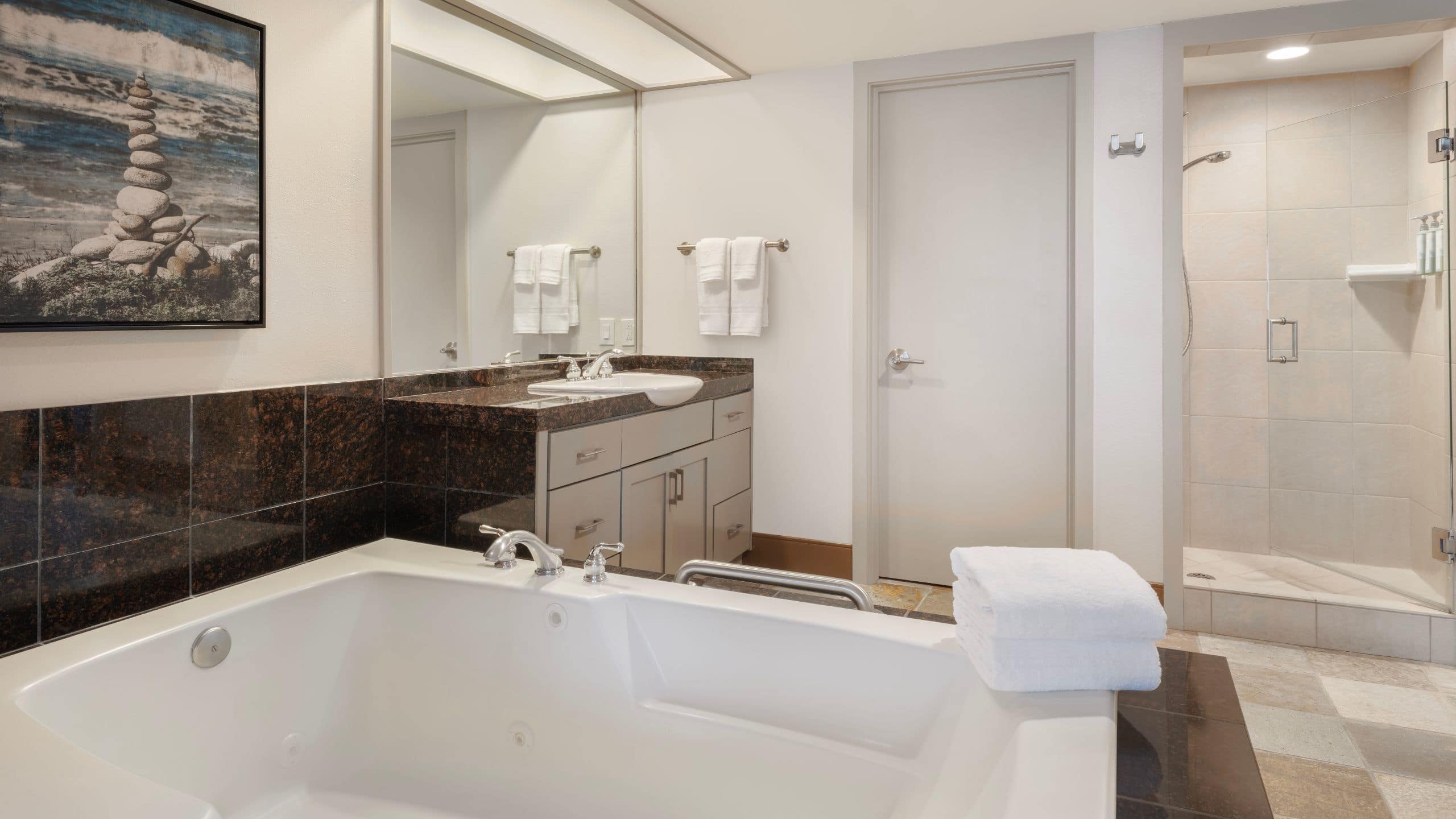 5/6 Hyatt Vacation Club at Highlands Inn Bathroom With Large Tub