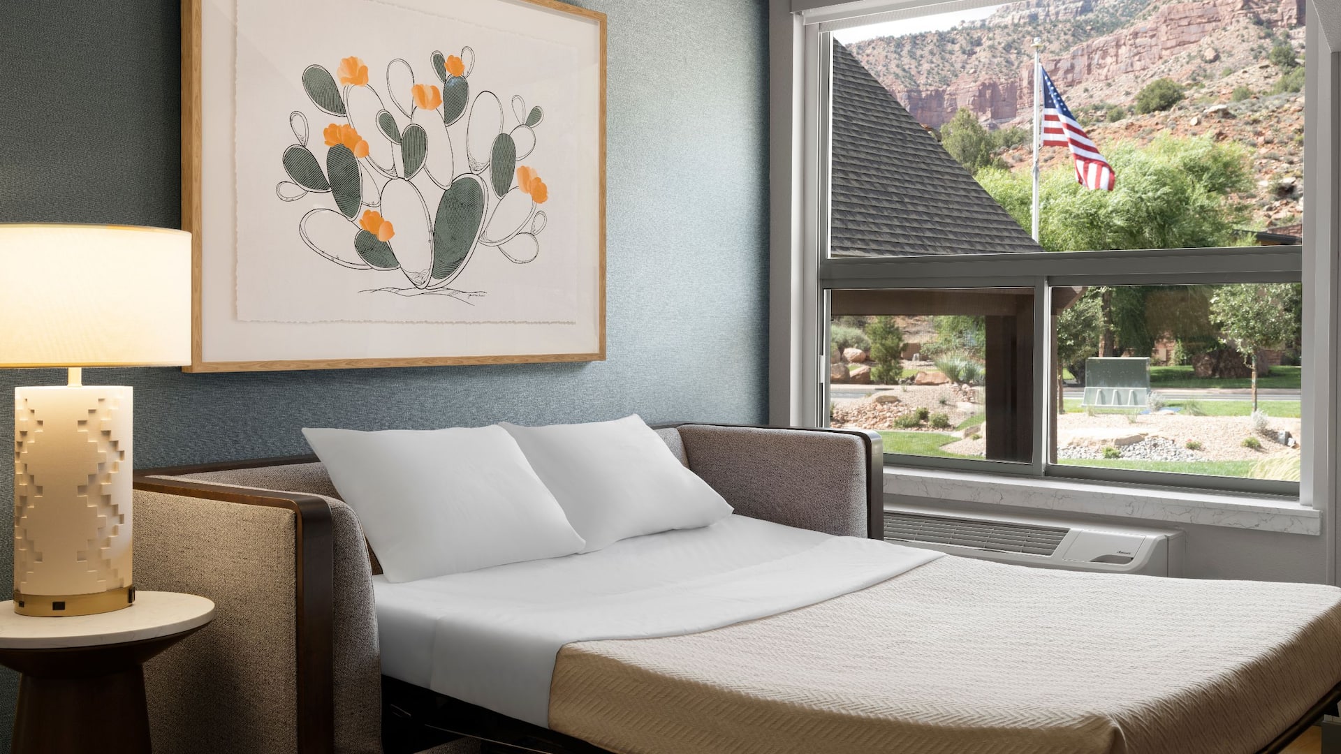 4 of 4 Hyatt Place Springdale / Zion National Park One Bedroom King Suite Pull Out Couch