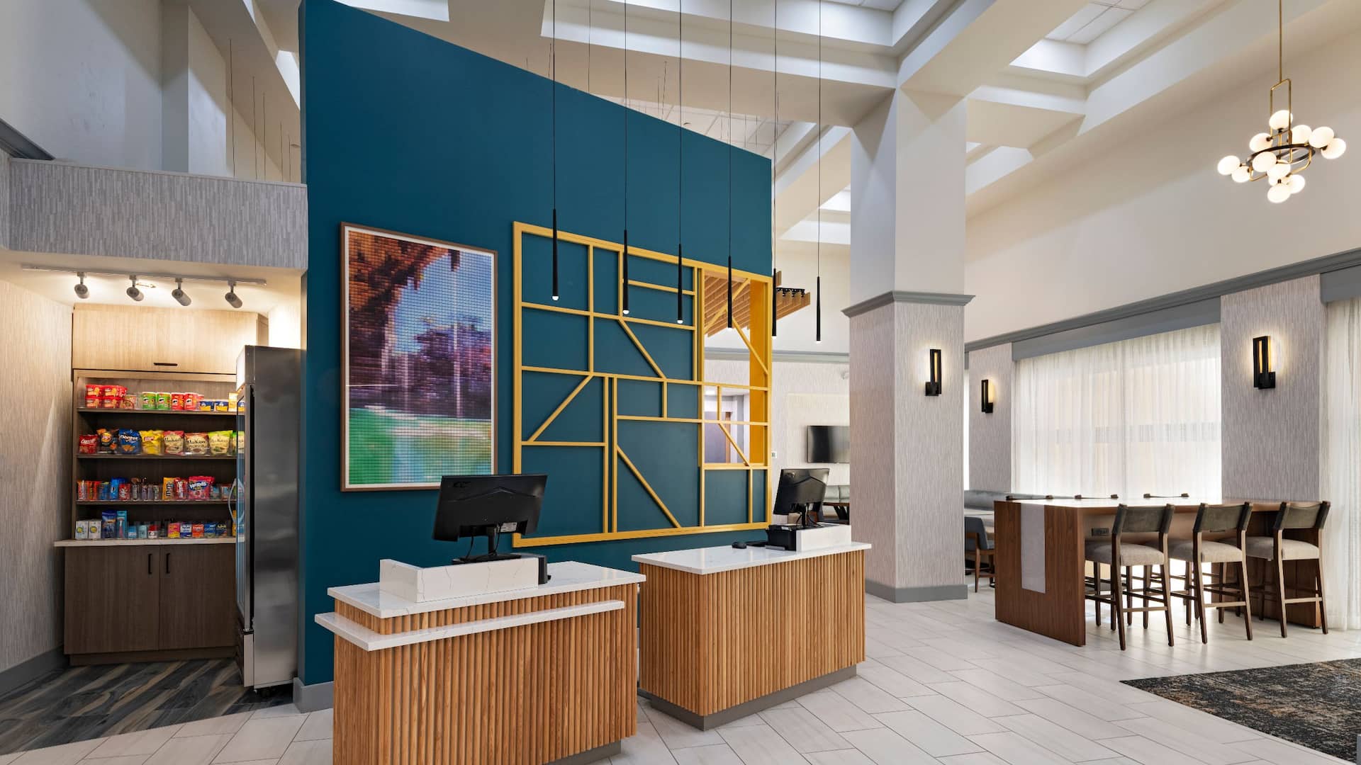 Hyatt Place Austin The Domain Area Market And Lobby