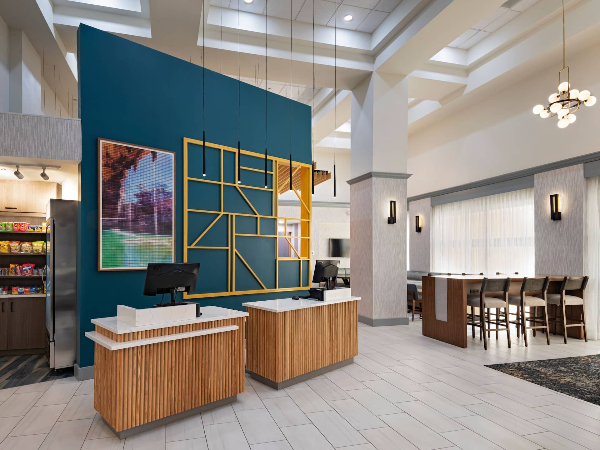 Hyatt Place Austin The Domain Area Market And Lobby