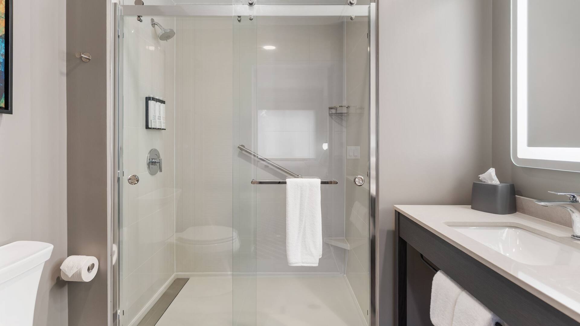 4 of 4 Hyatt House Thunder Bay Bathroom Wide View