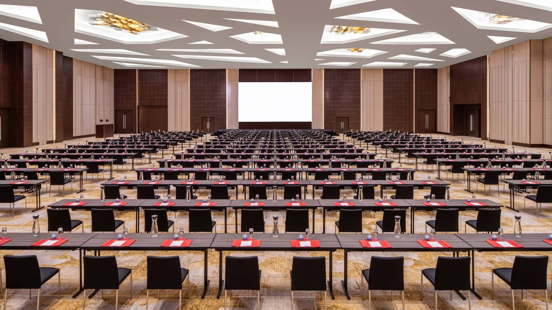1 of 4 Grand Hyatt Macau Grand Ballroom Classroom Set Up