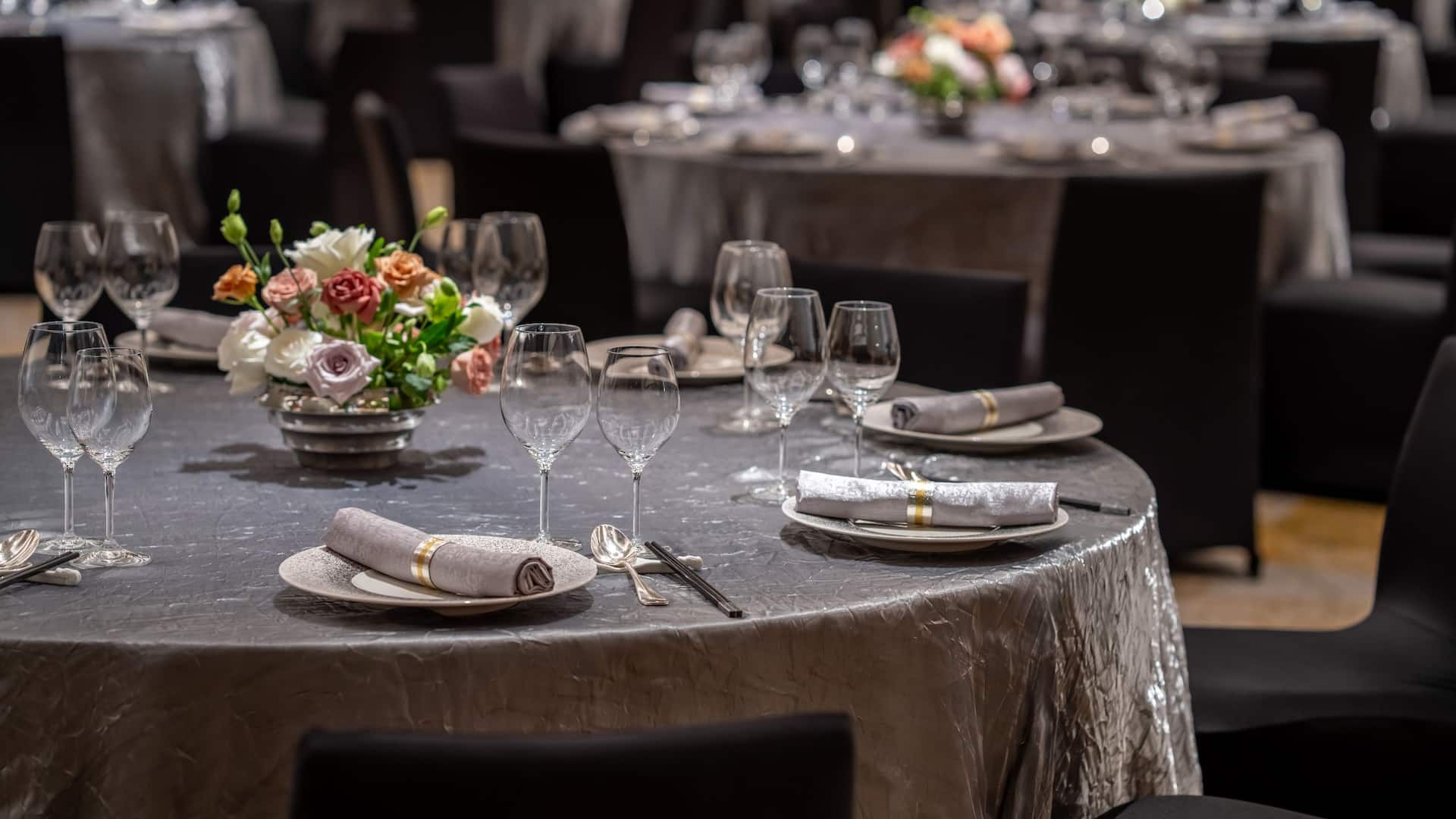 Grand Hyatt Macau Grand Ballroom Table Set Up