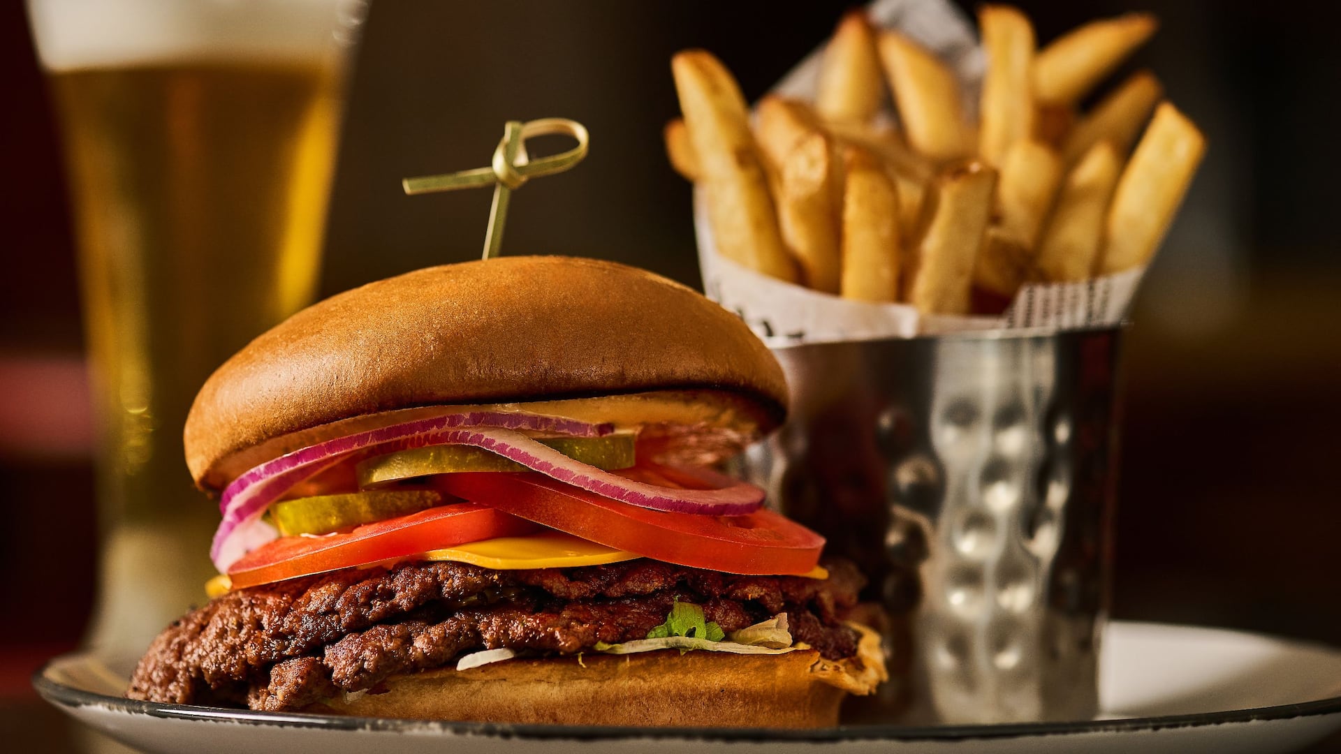 5 of 8 Hyatt Centric Chicago Magnificent Mile Double Cheeseburger And Fries