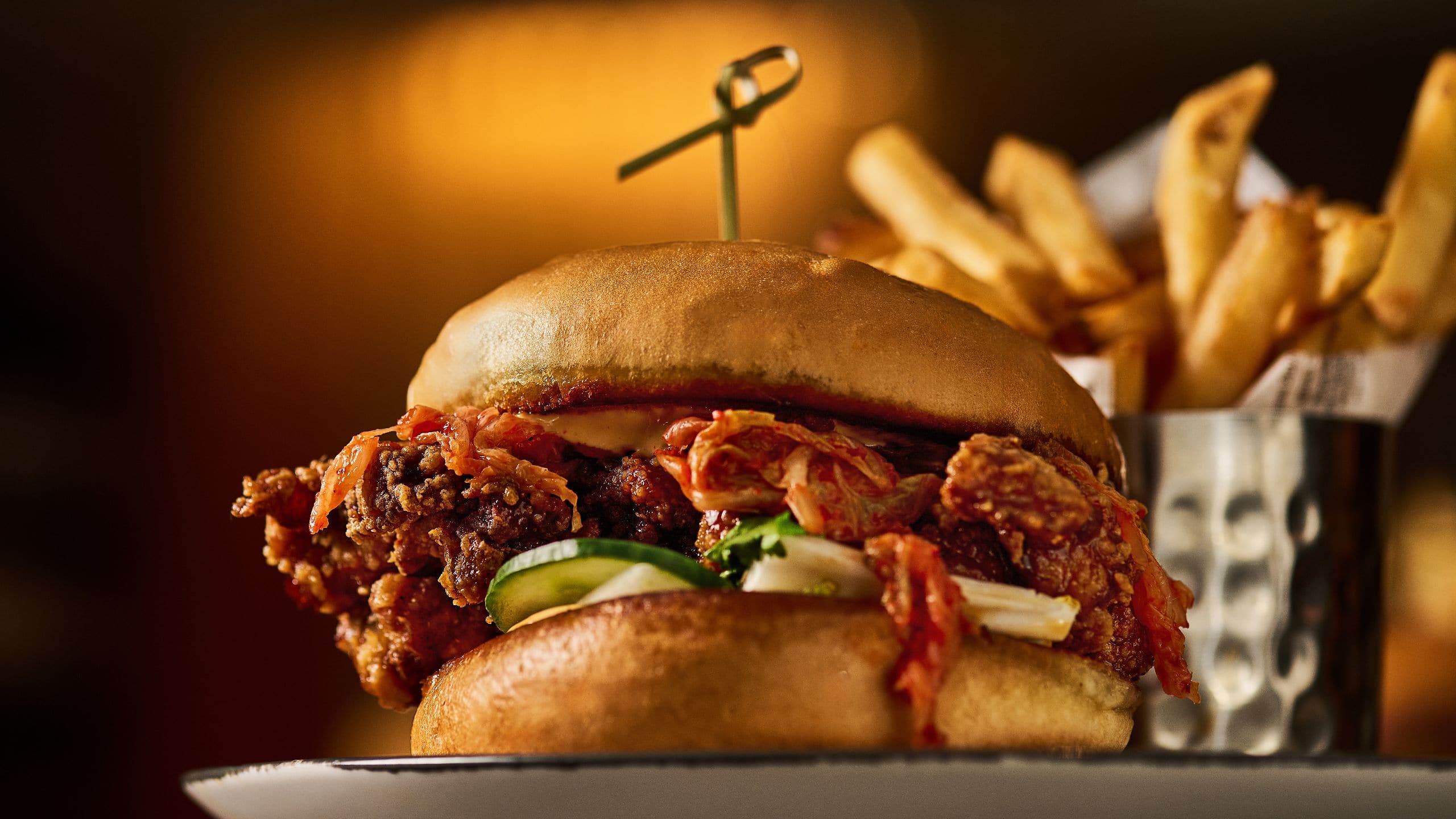 Hyatt Centric Chicago Magnificent Mile Korean Fried Chicken Sandwich