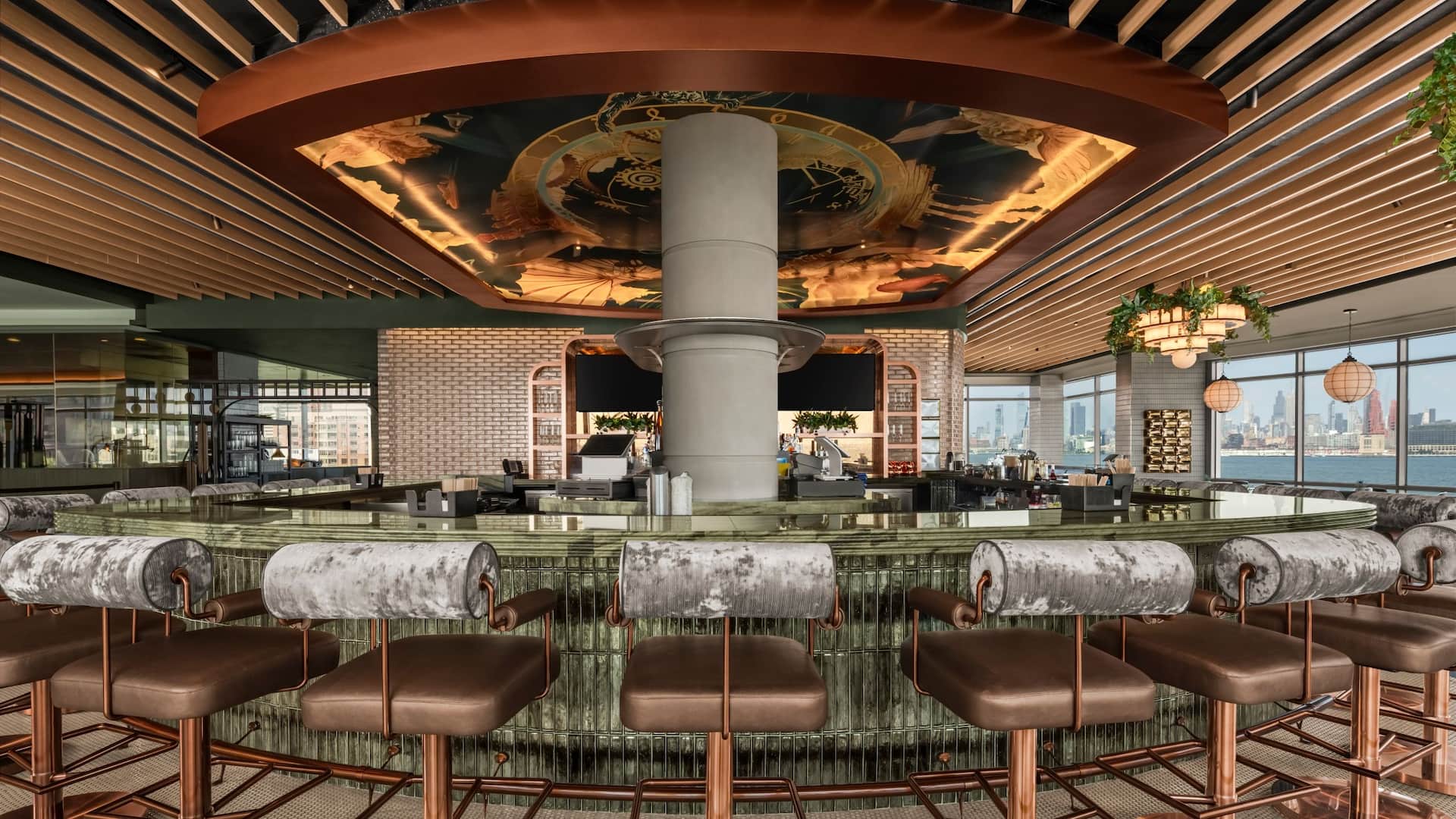 Hyatt Regency Jersey City on the Hudson Exchange Bar And Lounge Close Up