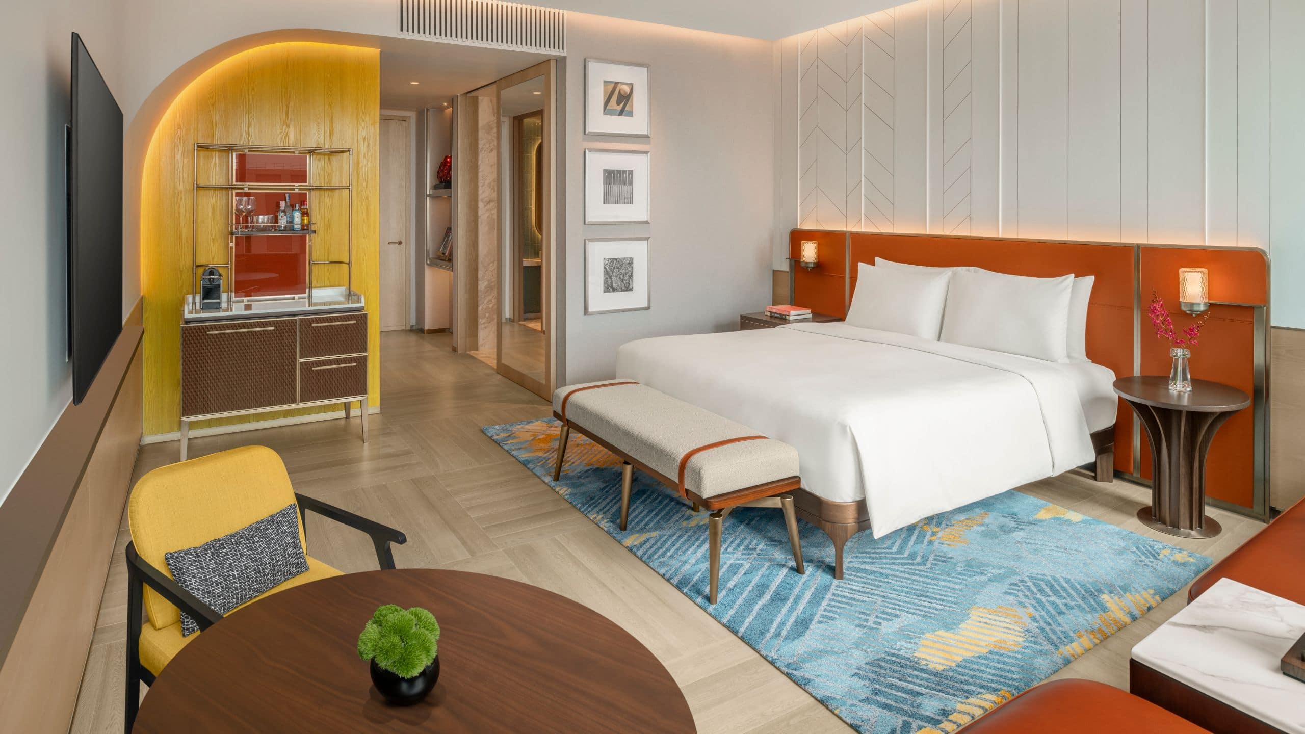 Andaz One Bangkok King Bed Bedroom