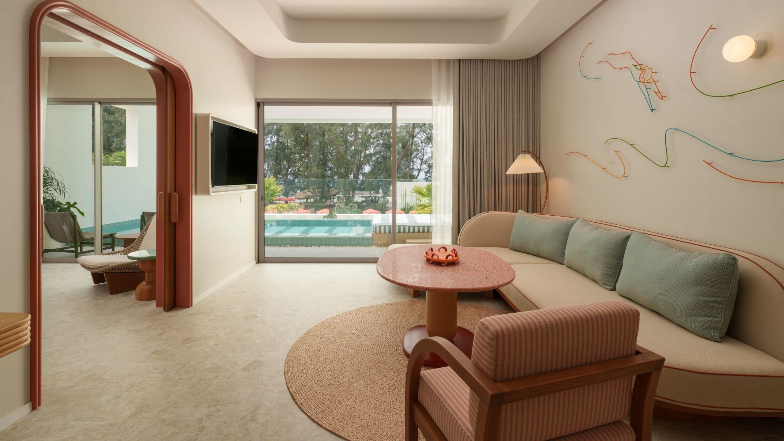 5 из 9 The Standard, Pattaya Na Jomtien Deluxe Suite Ocean View Private Pool Living