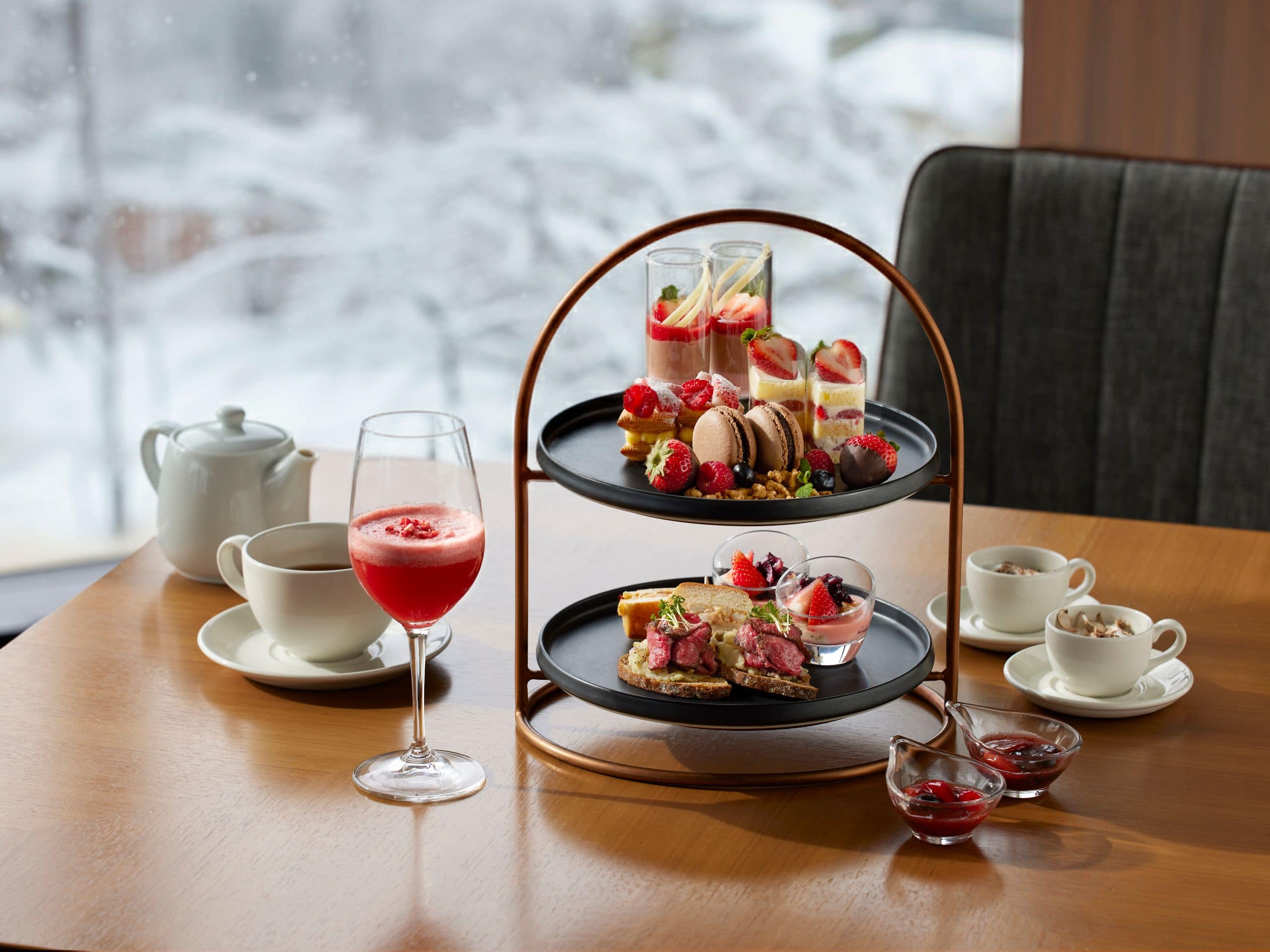 Fuji Speedway Hotel Trofeo Lounge Strawberry Afternoon Tea Winter Snow