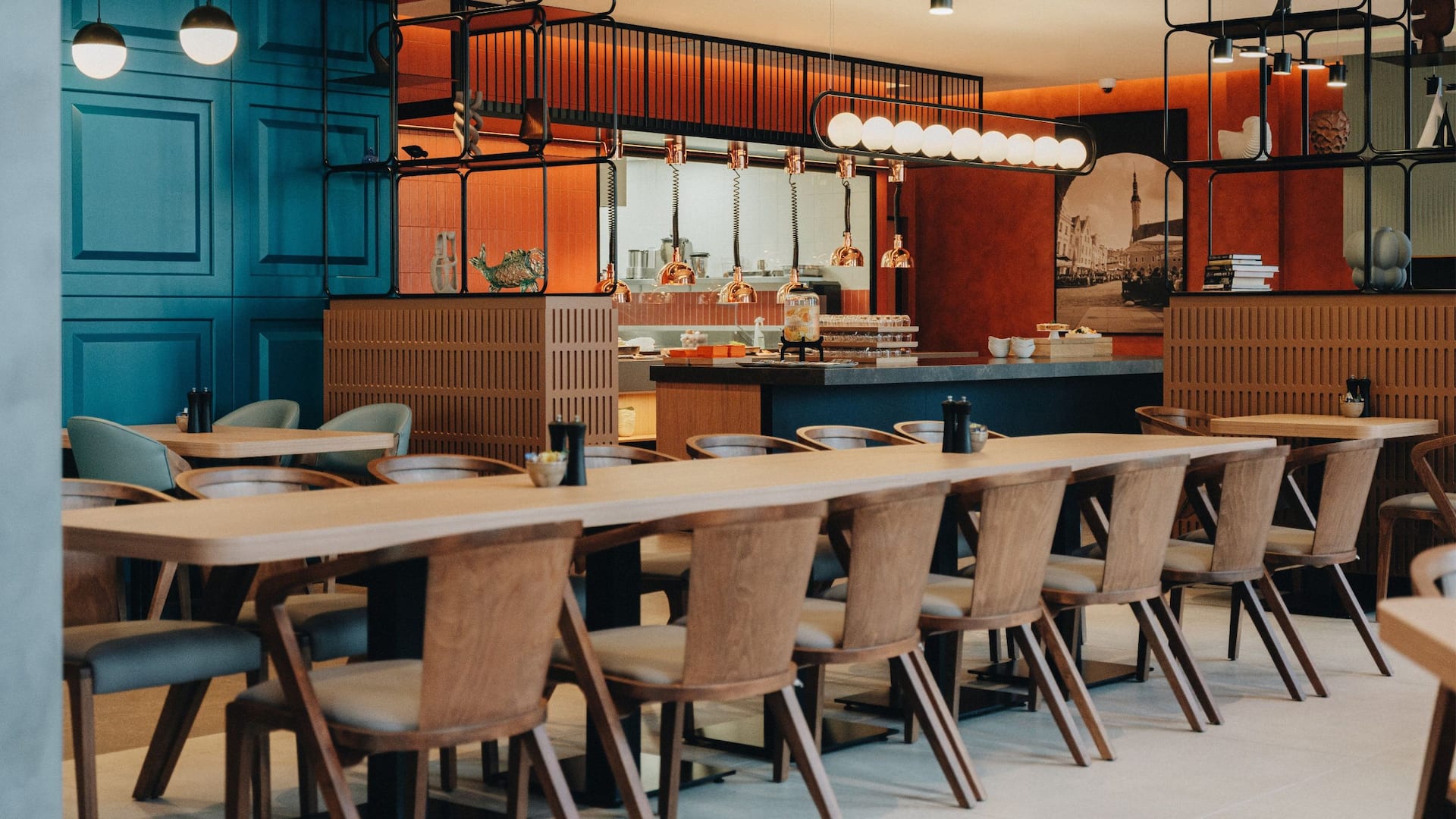 4 of 4 Hyatt Place Tallinn Restaurant With Kitchen Window View