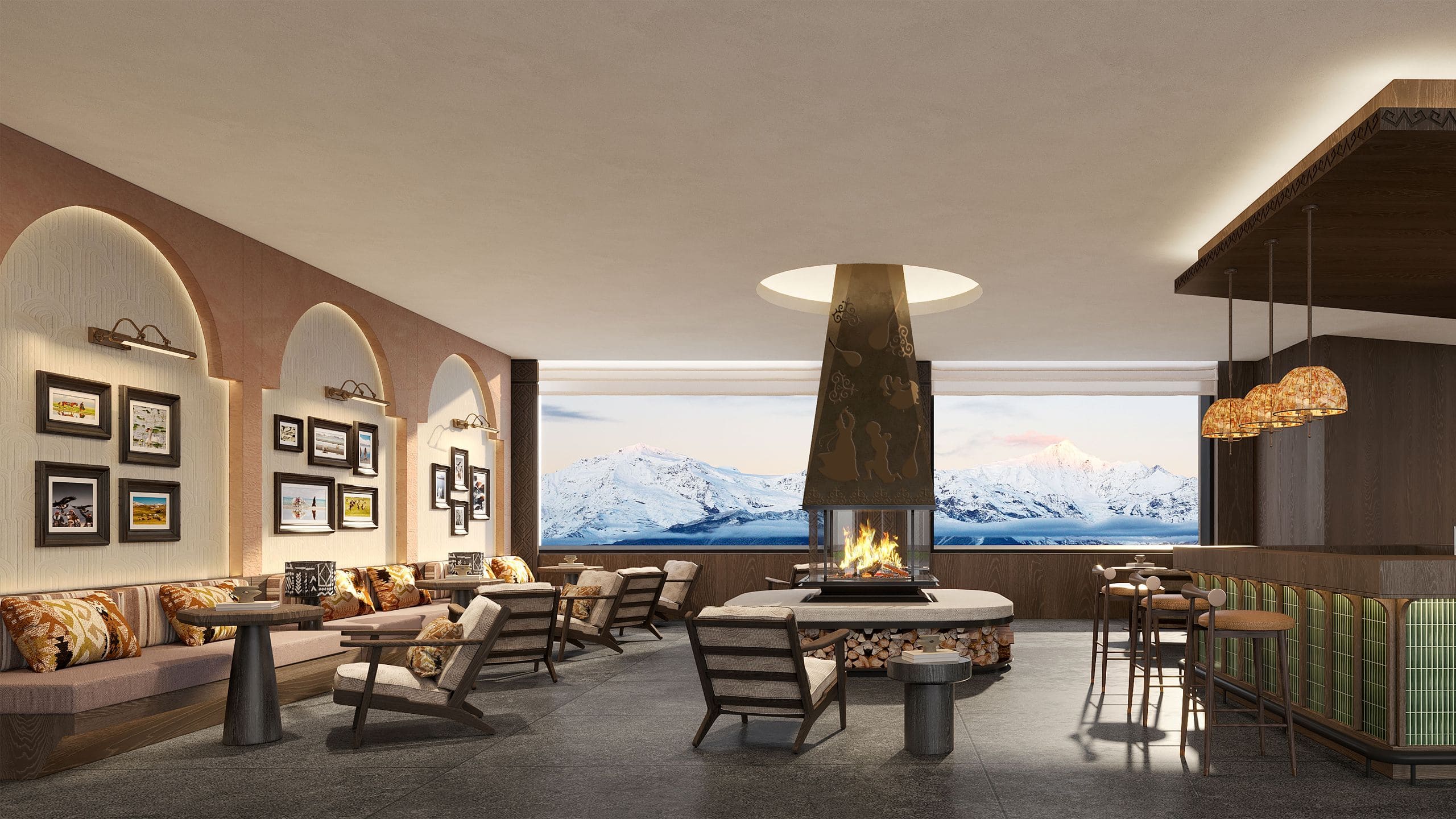 UrCove Bole Sayram Lake Lobby Bar