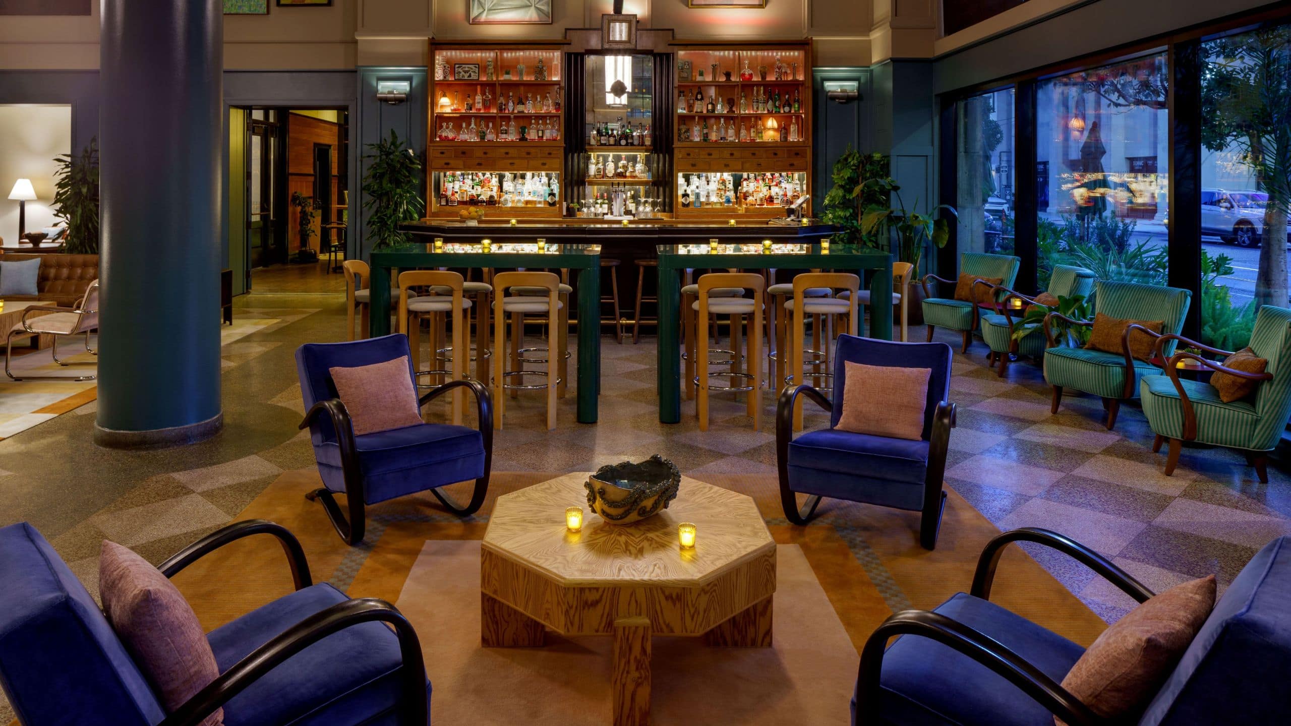 2 of 2 The Barnett The Barnett New Orleans Lobby Night Bar