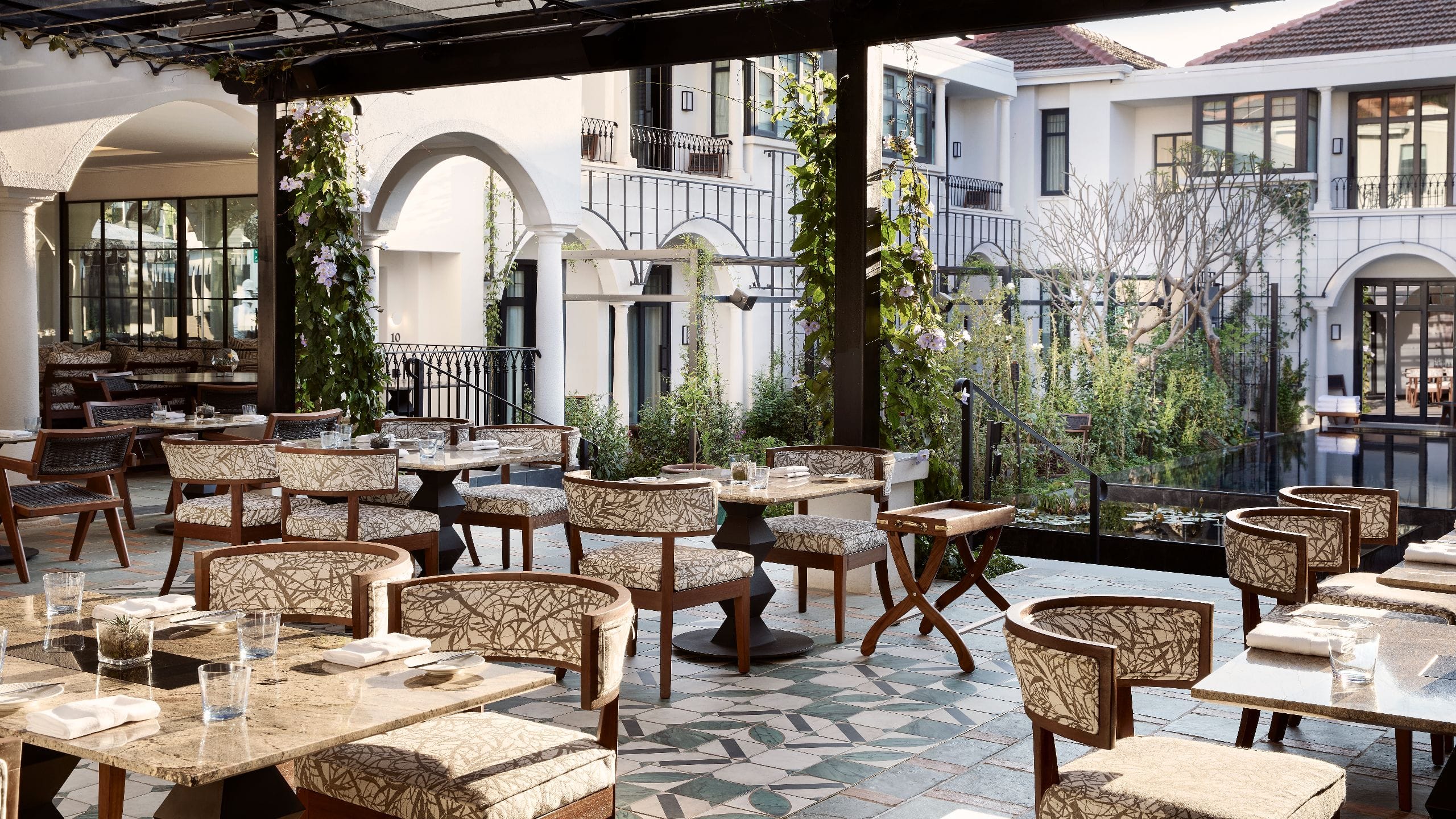 Park Hyatt Johannesburg Terrace With Courtyard View