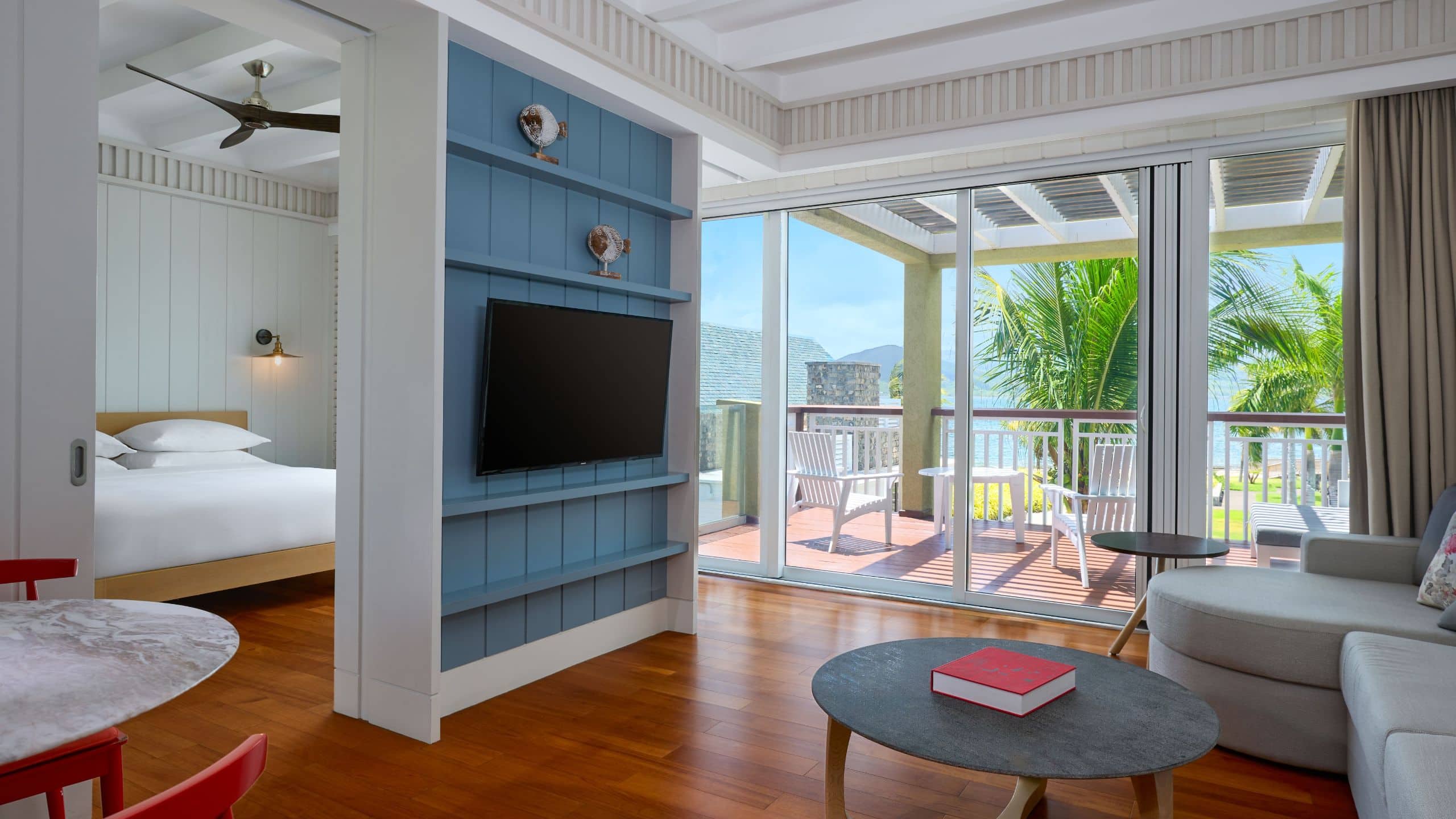 1 of 2 Park Hyatt St. Kitts Christophe Harbour One Suite King Bed Living