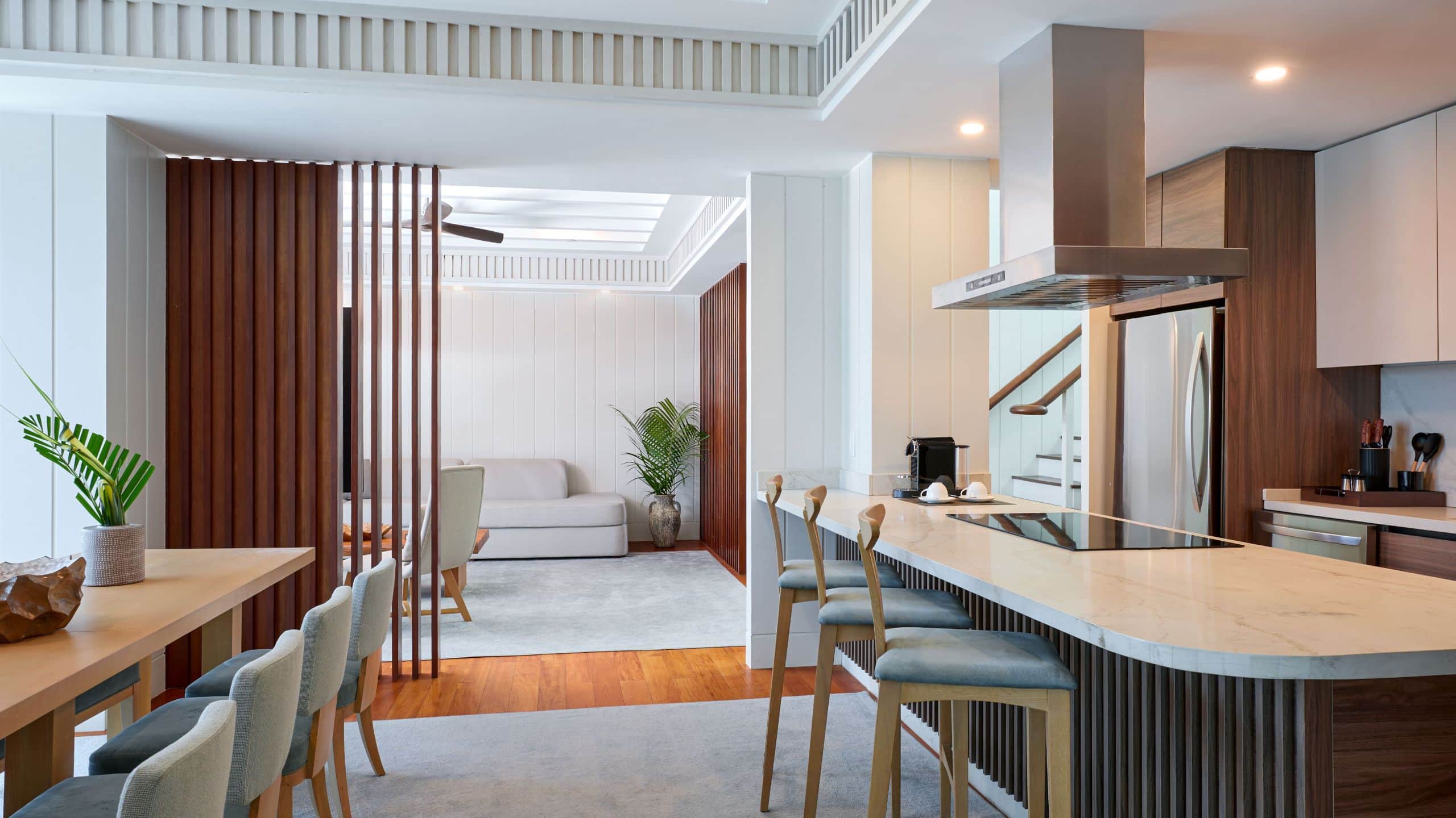 2 of 8 Park Hyatt St. Kitts Christophe Harbour Pent Bi Level Kitchen