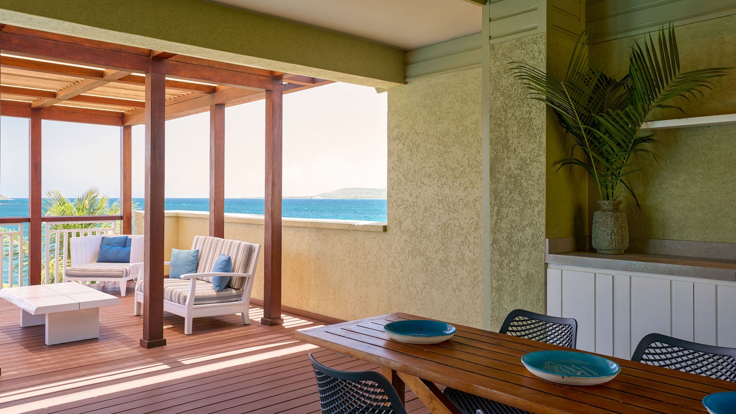 7 of 8 Park Hyatt St. Kitts Christophe Harbour Pent Bi Level Rooftop Table