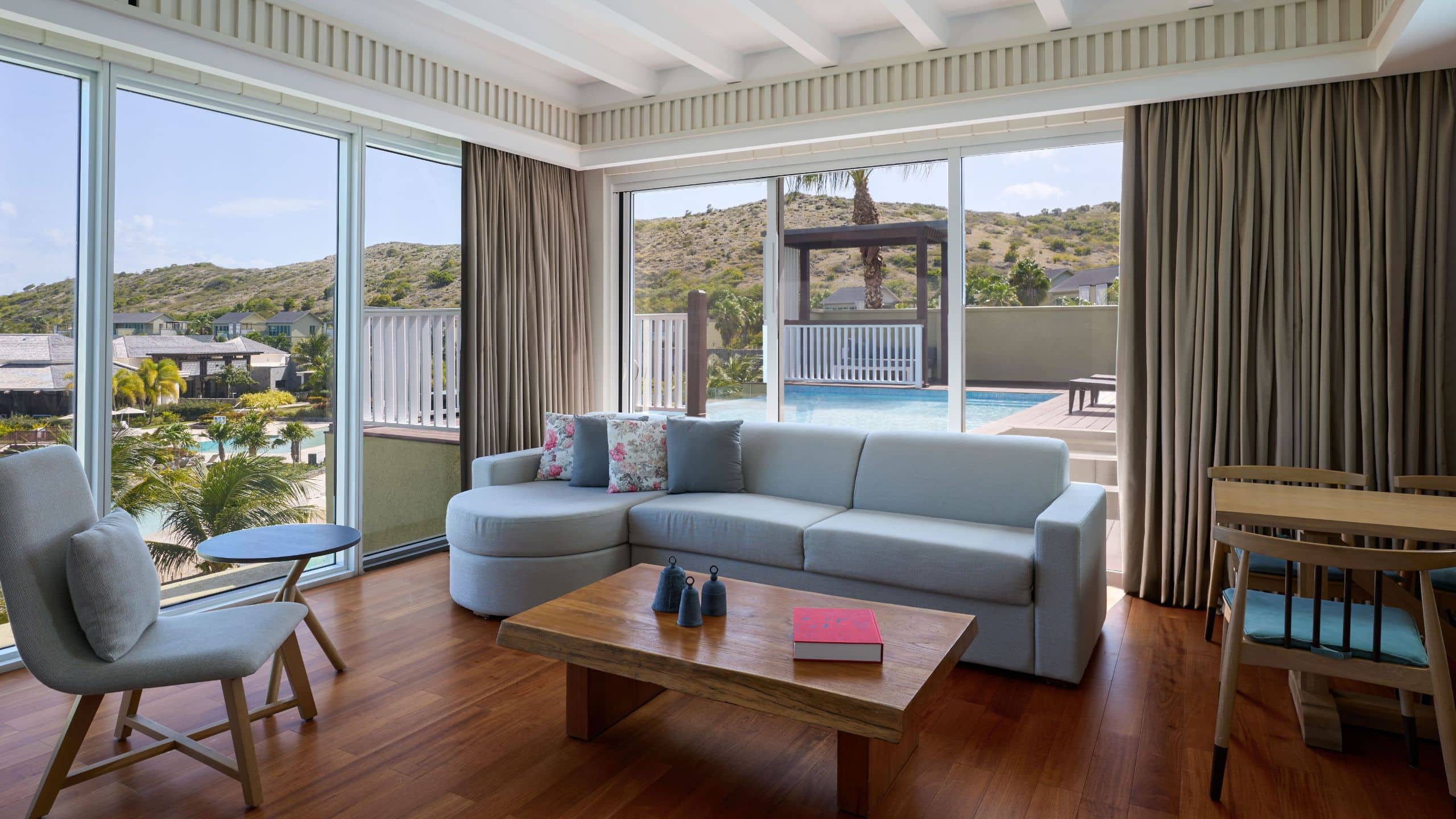 2 of 5 Park Hyatt St. Kitts Christophe Harbour Suite Plunge Deluxe Living Room