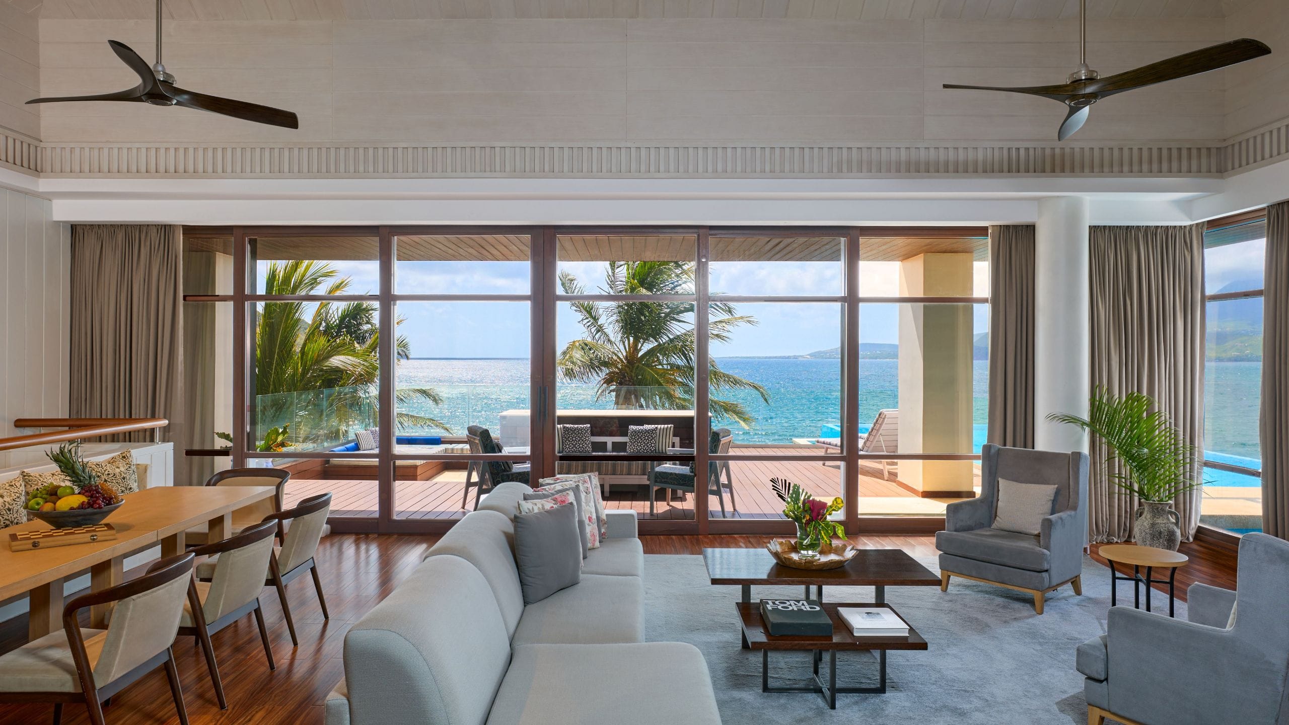 2 of 9 Park Hyatt St. Kitts Christophe Harbour Villa Presidential Living Room