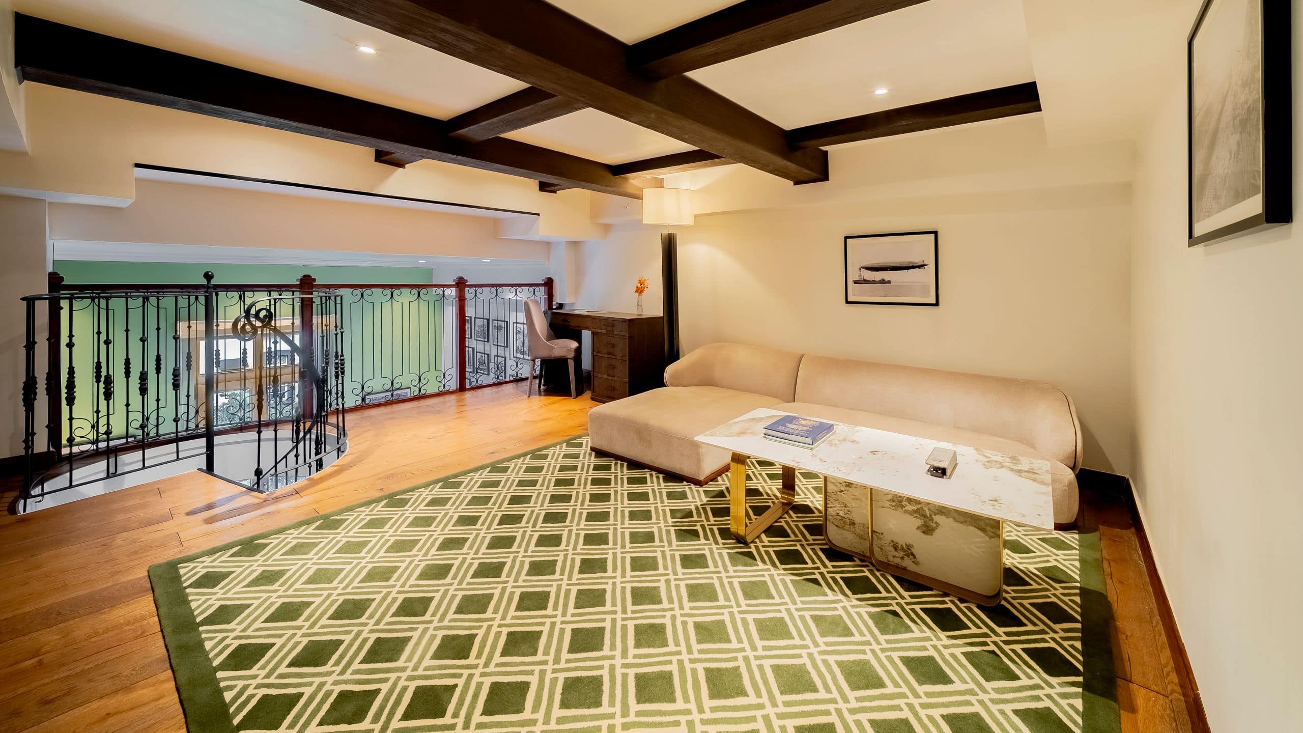 6 of 8 Hotel La Compañía Casco Antiguo Loft Suite Upstairs Living Room