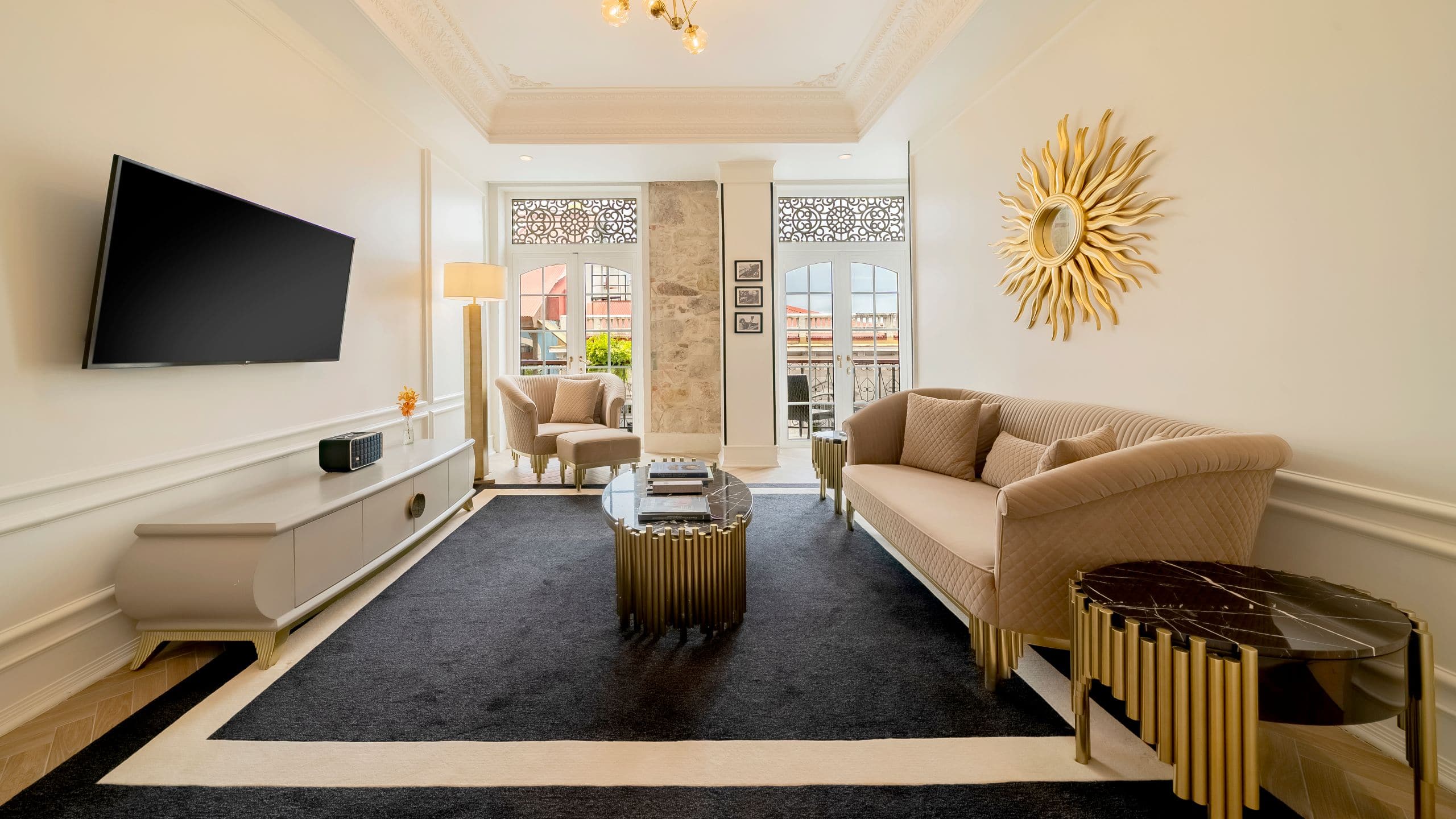 6 of 22 Hotel La Compañía Casco Antiguo One King Bed Suite Open Living Room